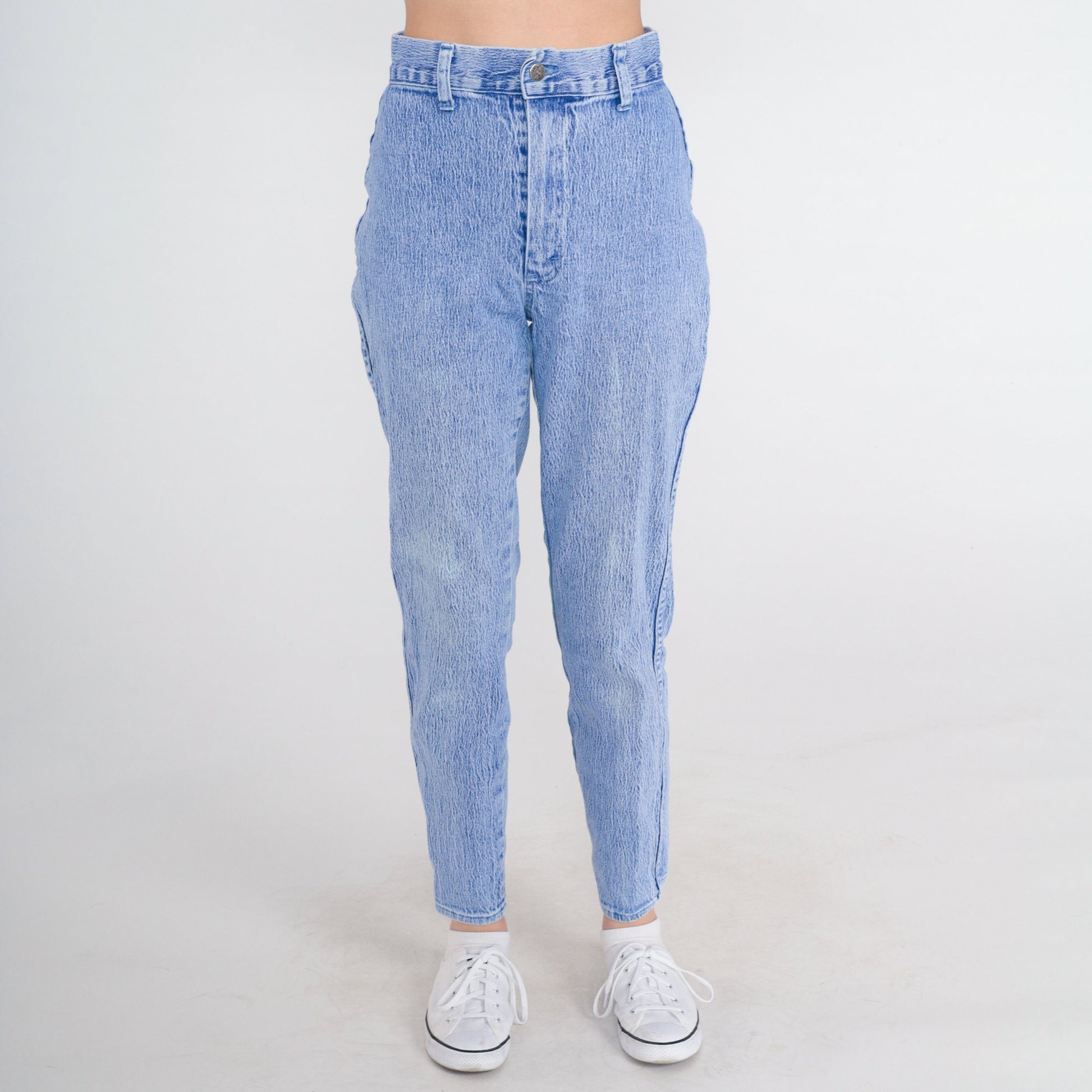 90s Acid Wash High Waist Skinny Jeans Denim Republic Blue Extra Small XS