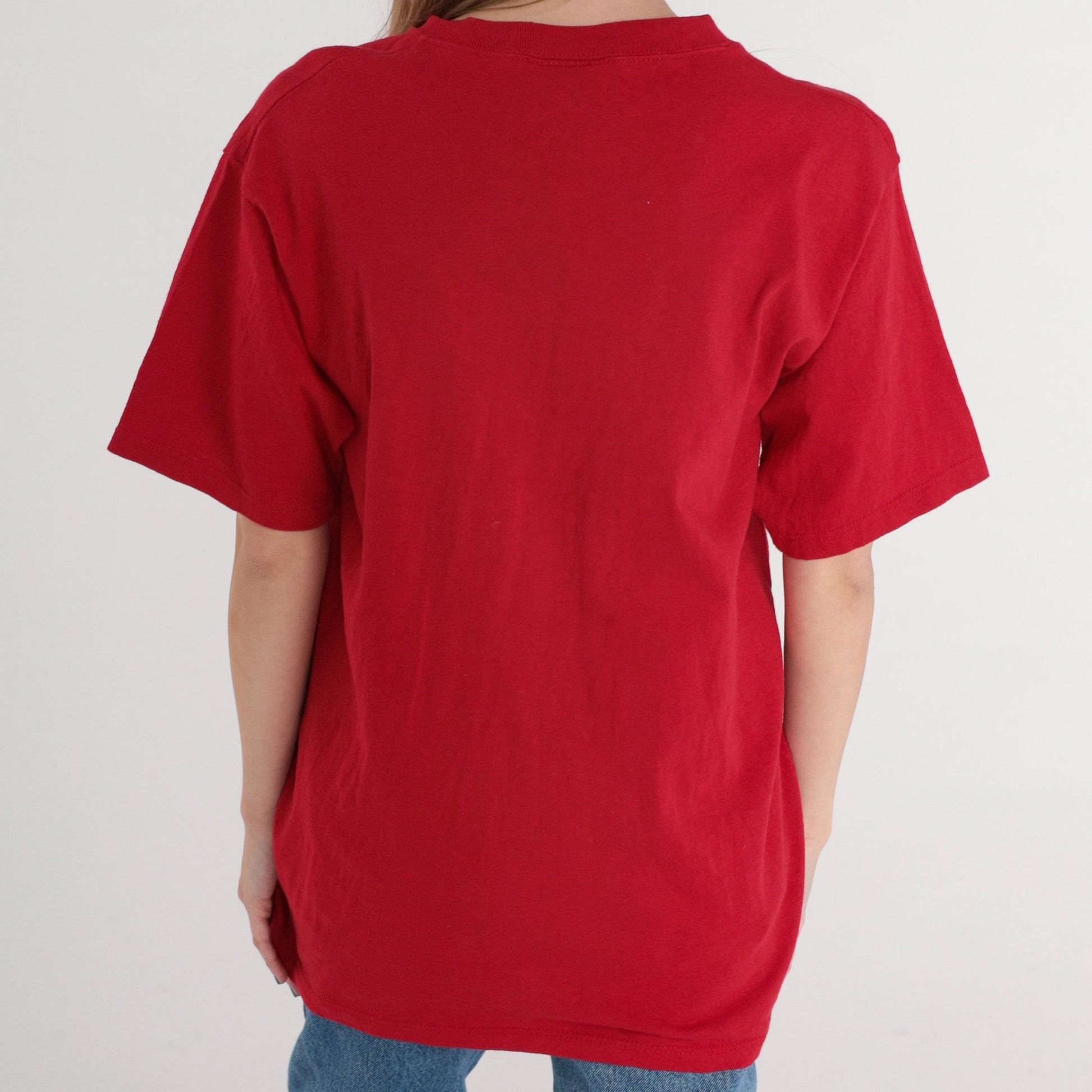 90s Arizona Wildcats University T-Shirt Red Graphic Tee Medium M