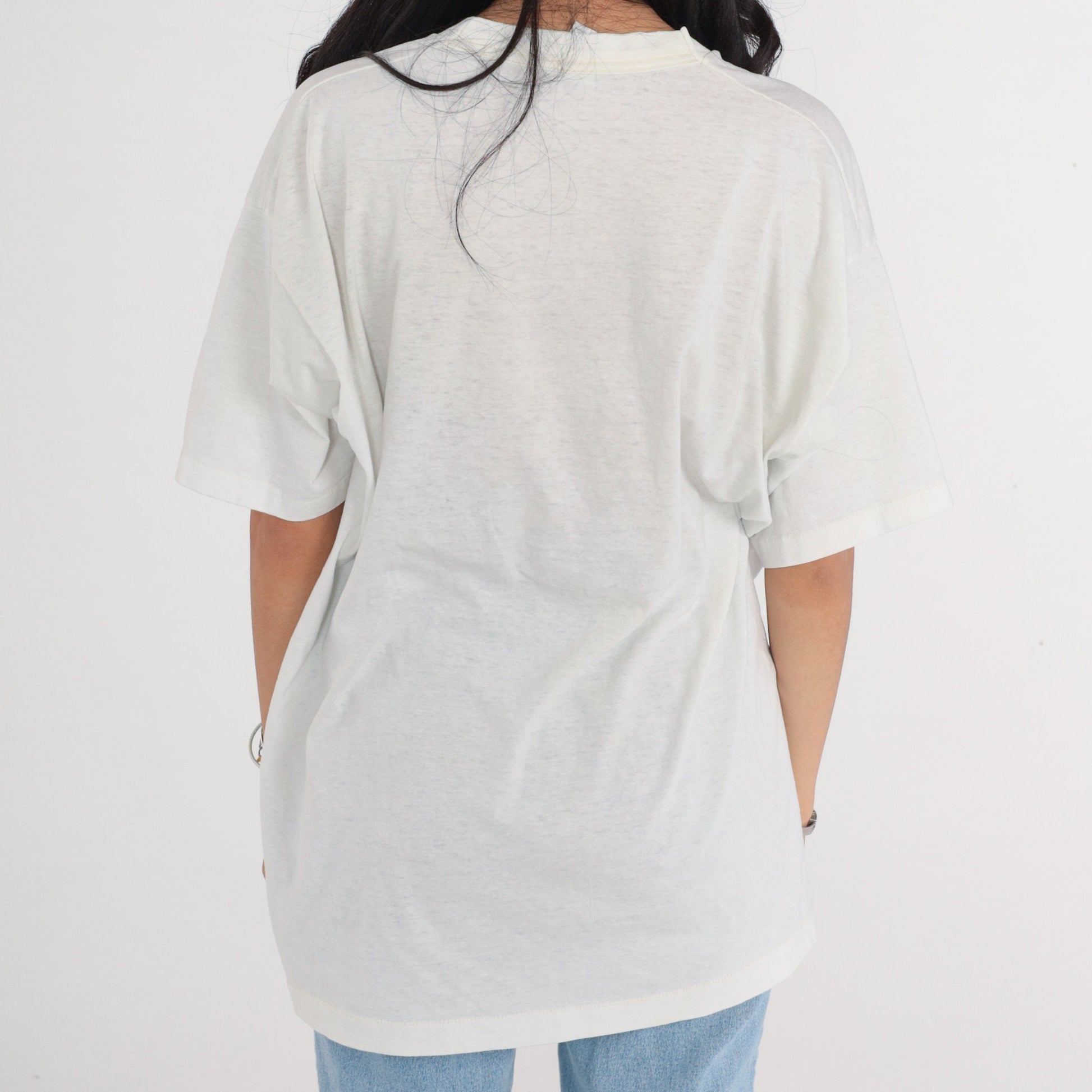 90s MCC A Great Place To Be Graphic T-Shirt White Single Stitch Extra Large