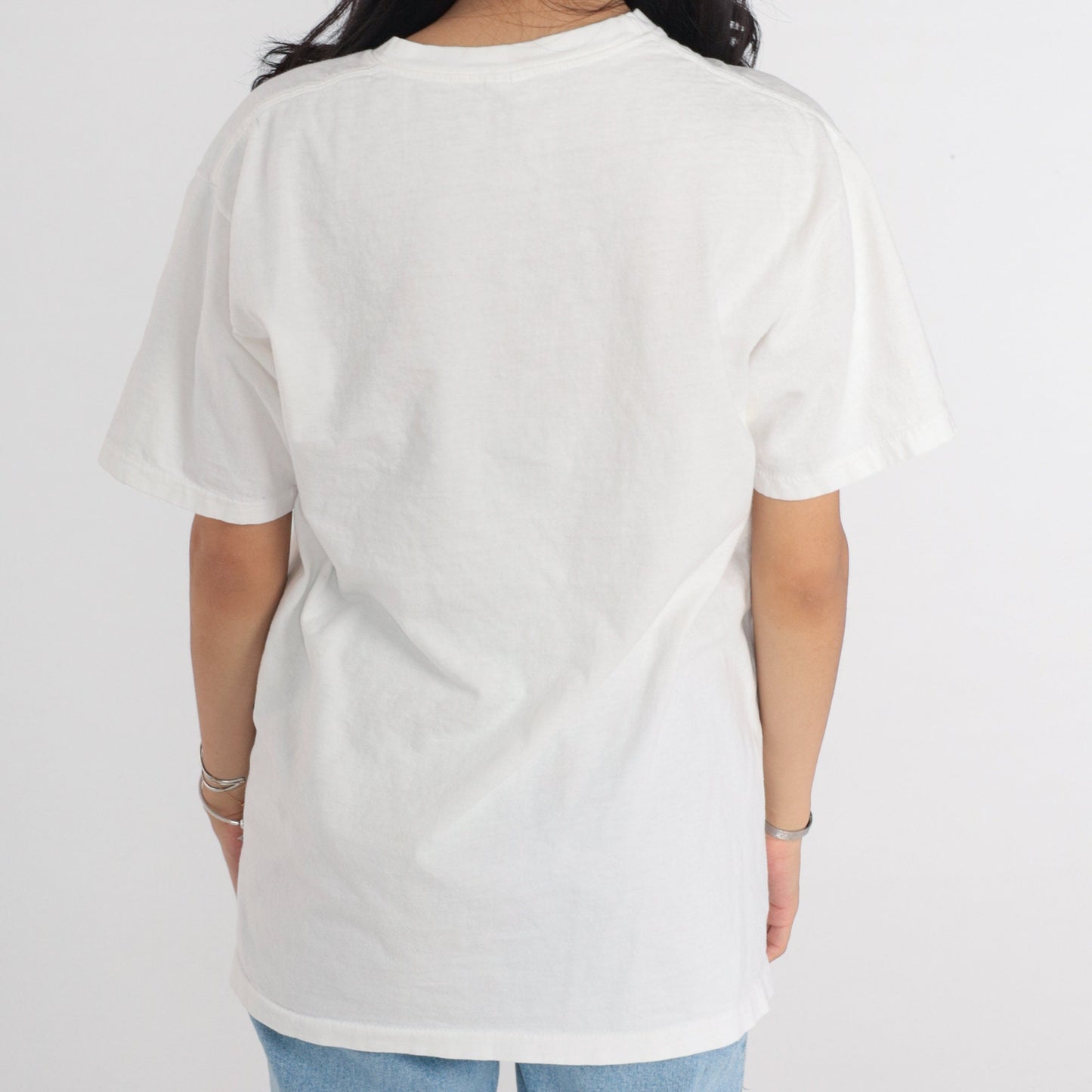 90s Malibu Fun Patrol Graphic T-Shirt White Single Stitch California Large