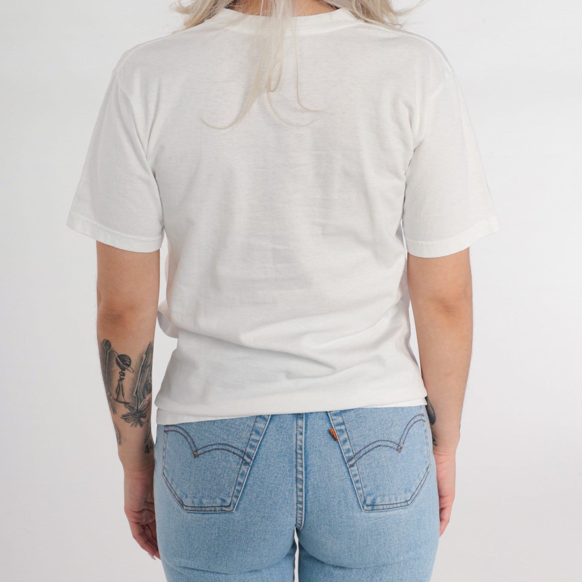 90s Mount Rainier National Park Wildlife Graphic T-Shirt White Extra Small