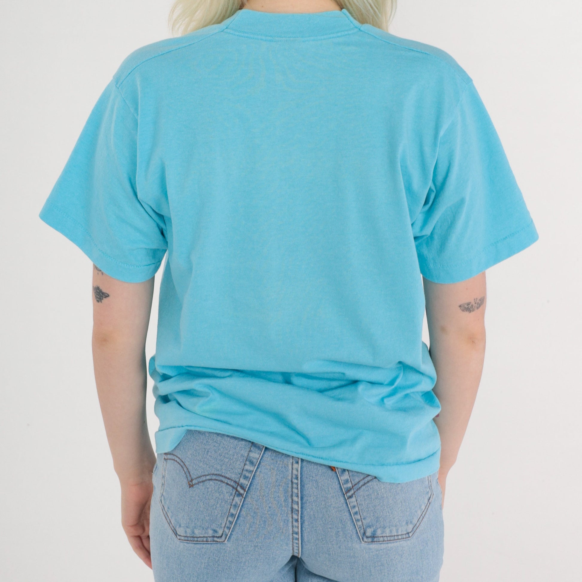 90s New Mexico Dairy Day Sertoma Graphic T-Shirt Blue Single Stitch Medium