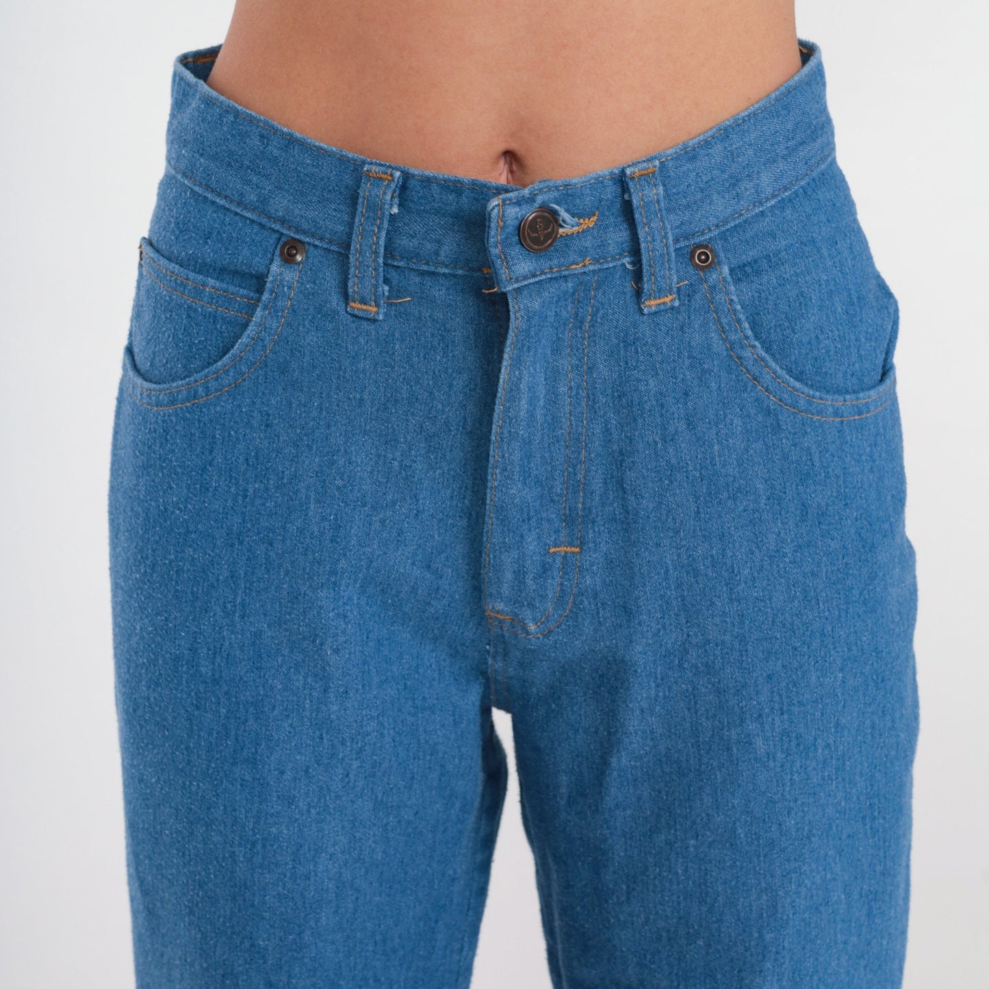 80s Sheplers High Rise Boot Cut Jeans Blue Denim Small S