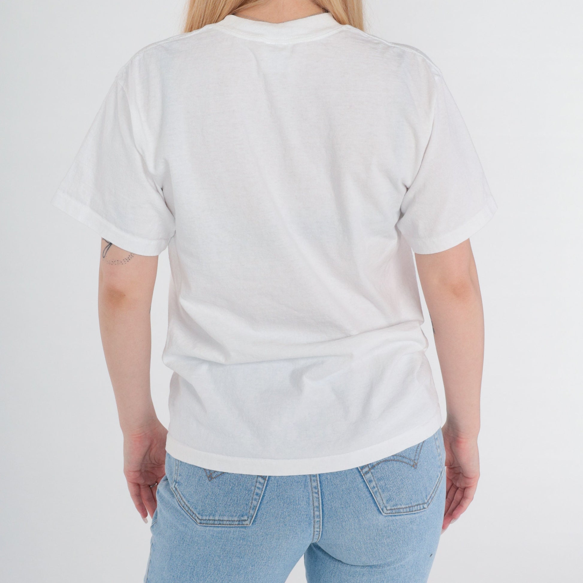 90s California State History Graphic Tee White Single Stitch Medium M
