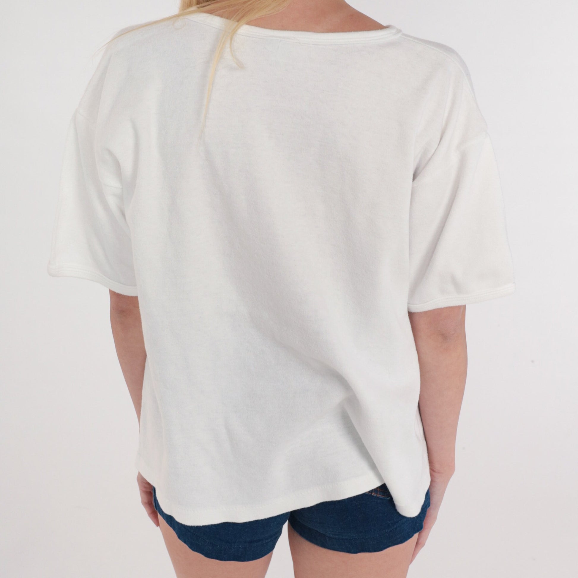 90s Algarve Portugal Graphic T-Shirt White Single Stitch Tee Extra Large