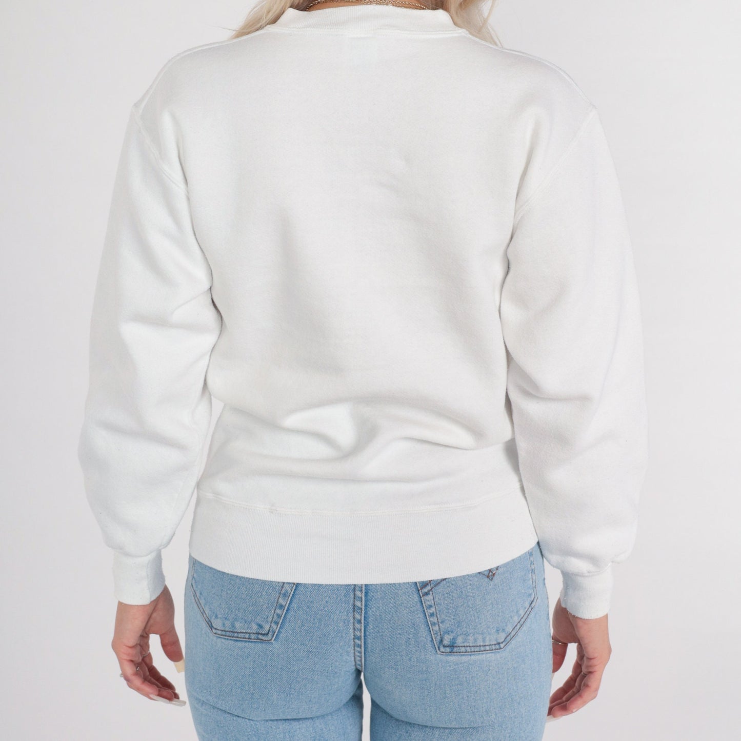 90s Jerzees Koala Bear Graphic Sweatshirt White Crewneck Small