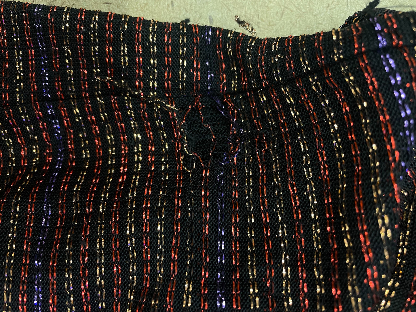 70s Metallic Peplum Midi Dress Puff Sleeve Sparkly Party Cocktail Small S