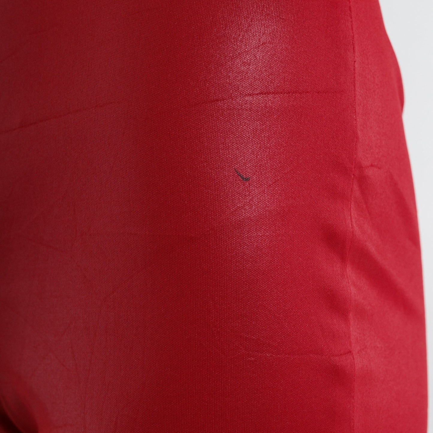 90s Red Shiny Low Rise Flared Trousers Extra Small XS