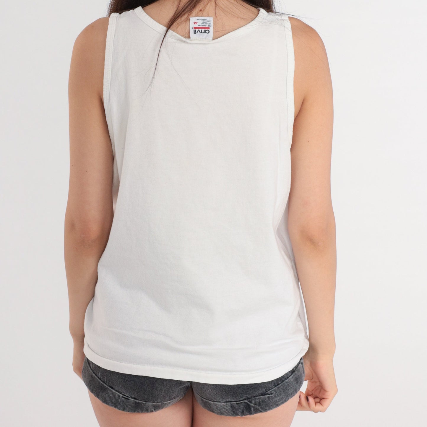 1997 Bellevue Arts Fair Seattle Tank Top White Graphic Tee Medium M