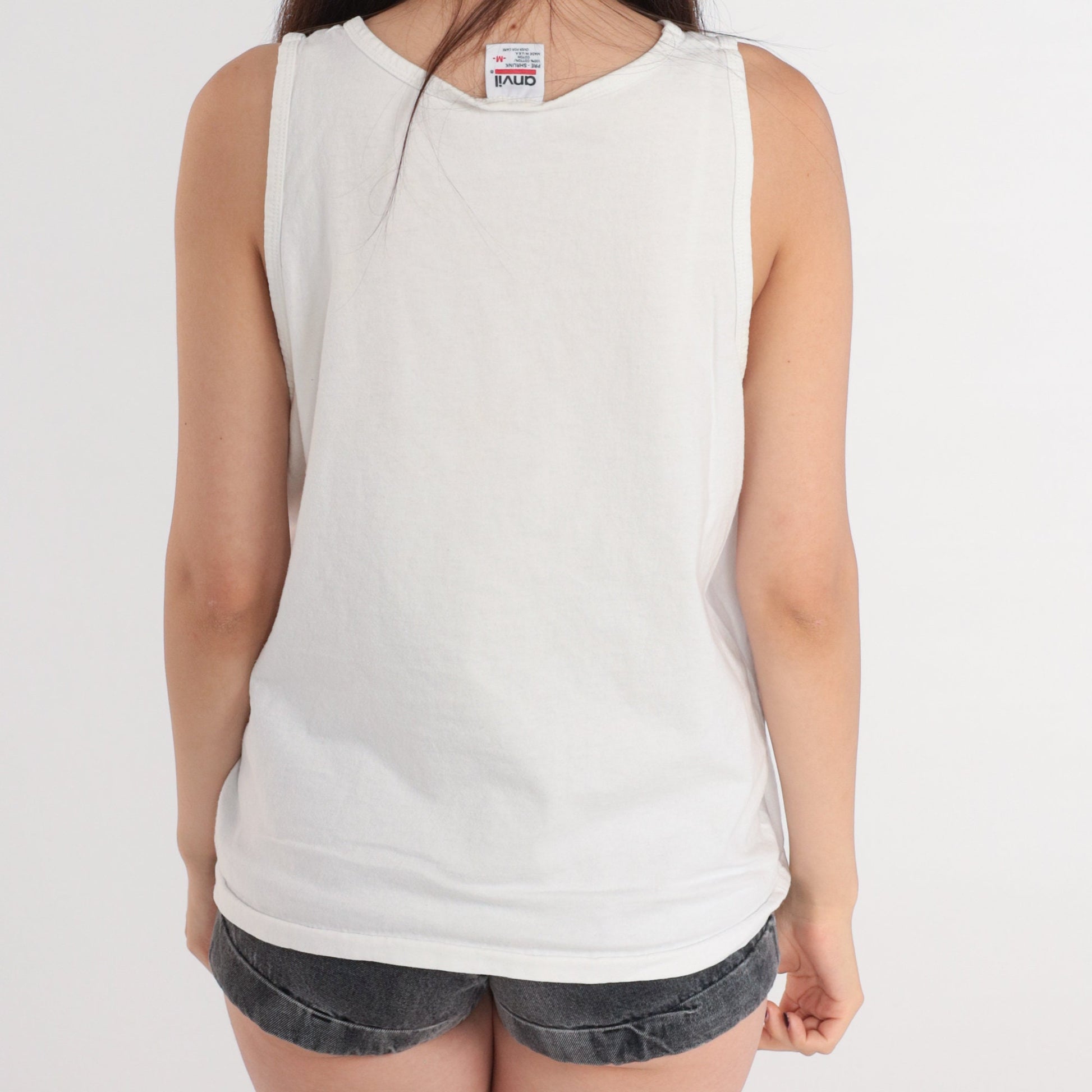 1997 Bellevue Arts Fair Seattle Tank Top White Graphic Tee Medium M