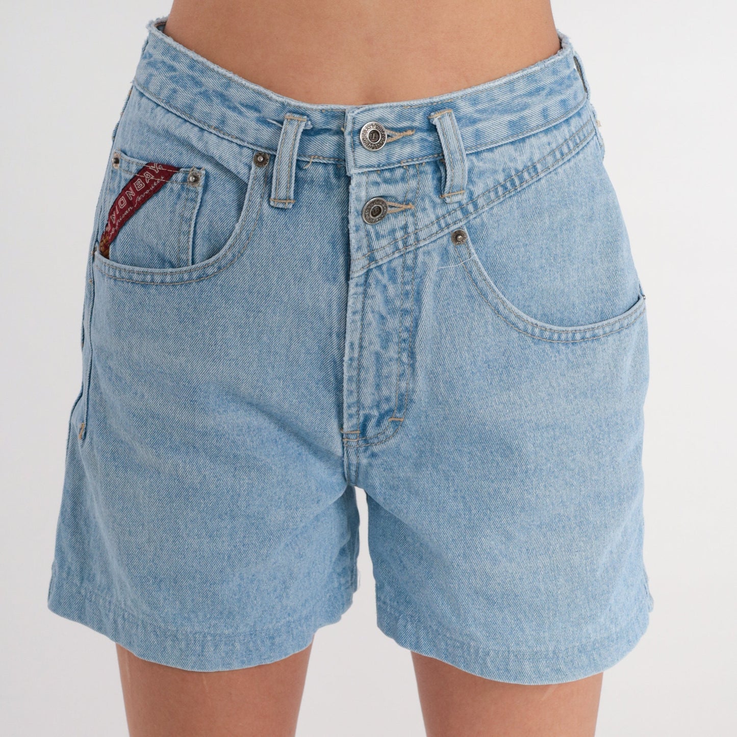 90s Union Bay High-Waisted Denim Shorts Blue Small S