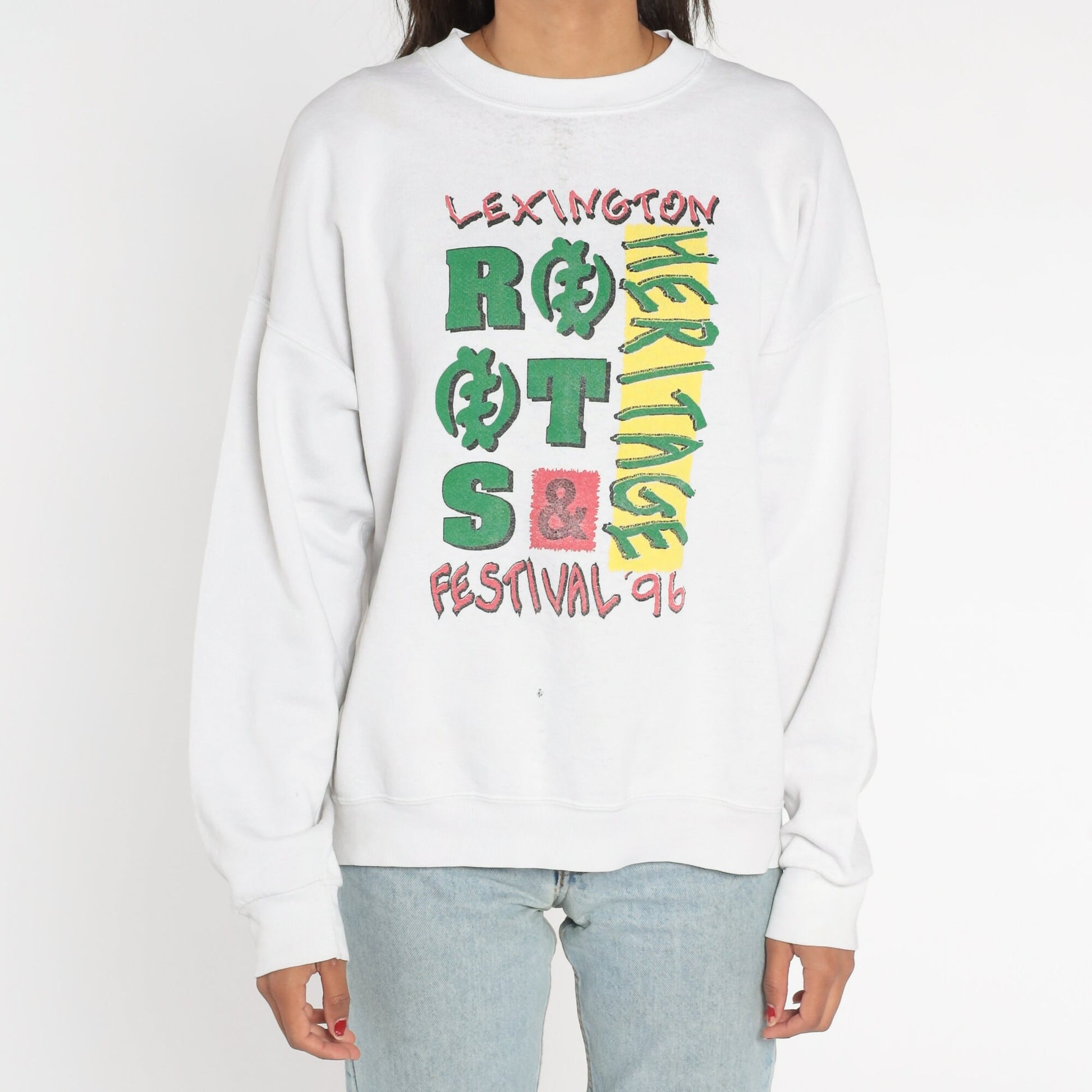 1996 Lexington Roots and Heritage Festival Sweatshirt 90s Kentucky Graphic Pullover Extra Large