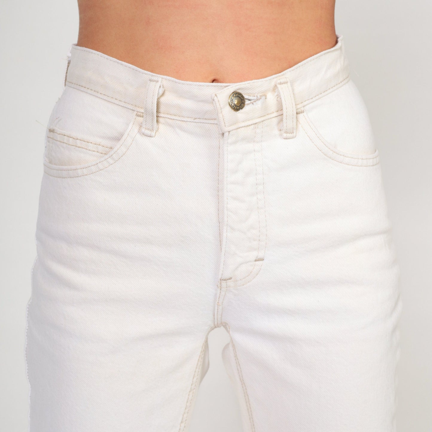 00s The London Jean White Skinny Jeans Mid Rise Cotton Extra Small