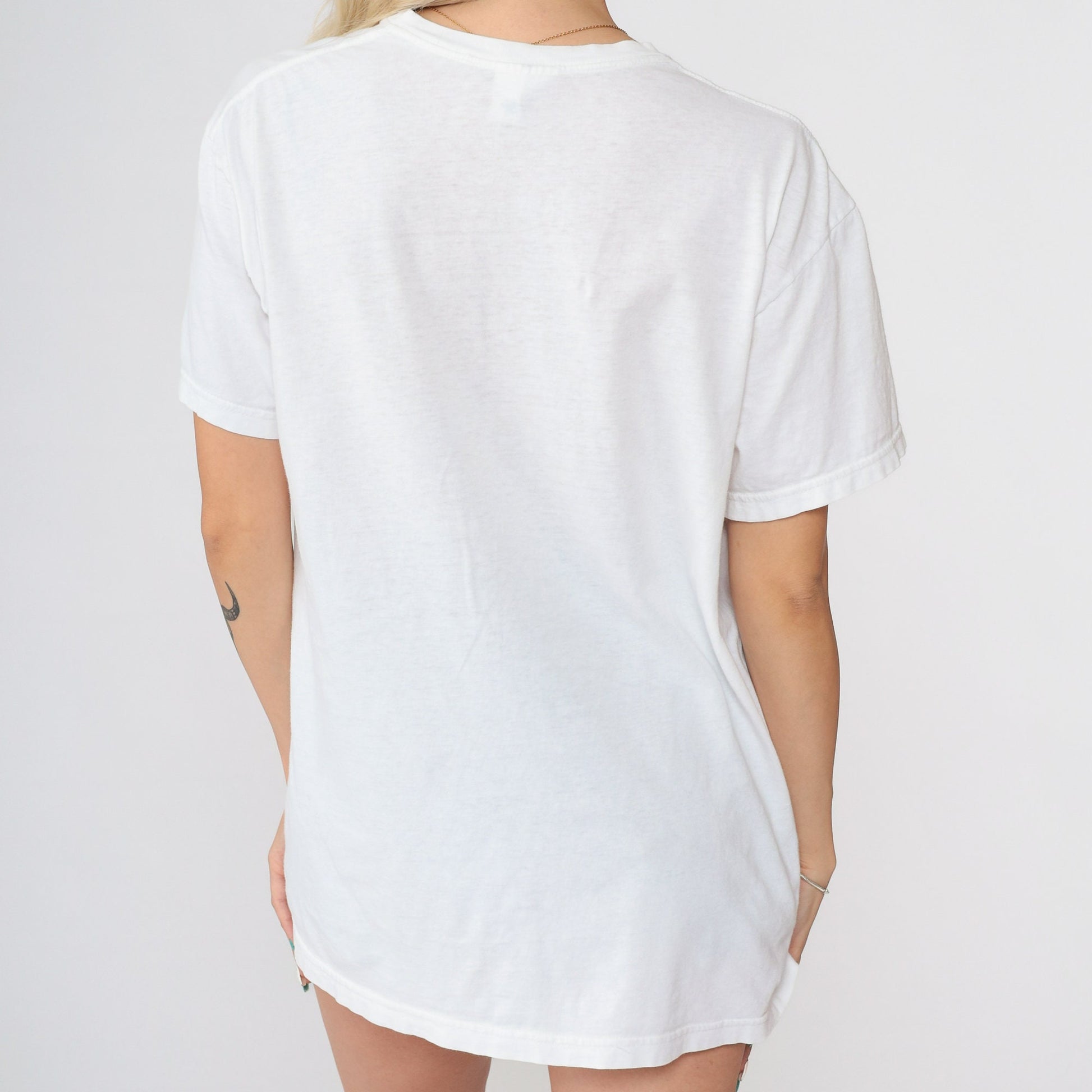 90s Polo Ralph Lauren Plain White Cotton T-Shirt Crew Neck Large