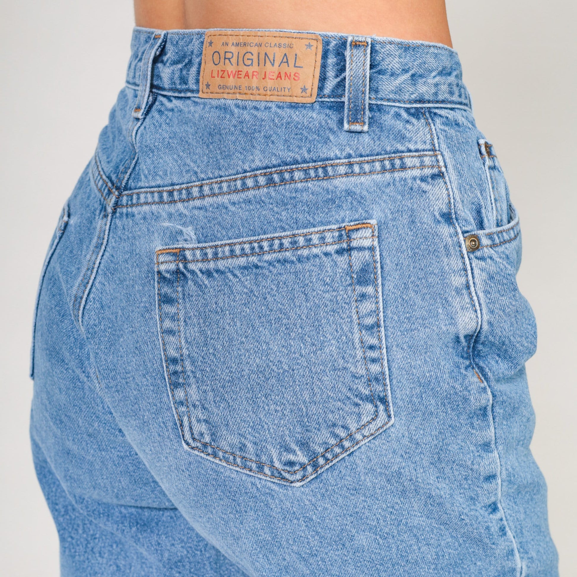 90s Liz Claiborne Mom Jeans Blue Denim Tapered Straight Leg Extra Small