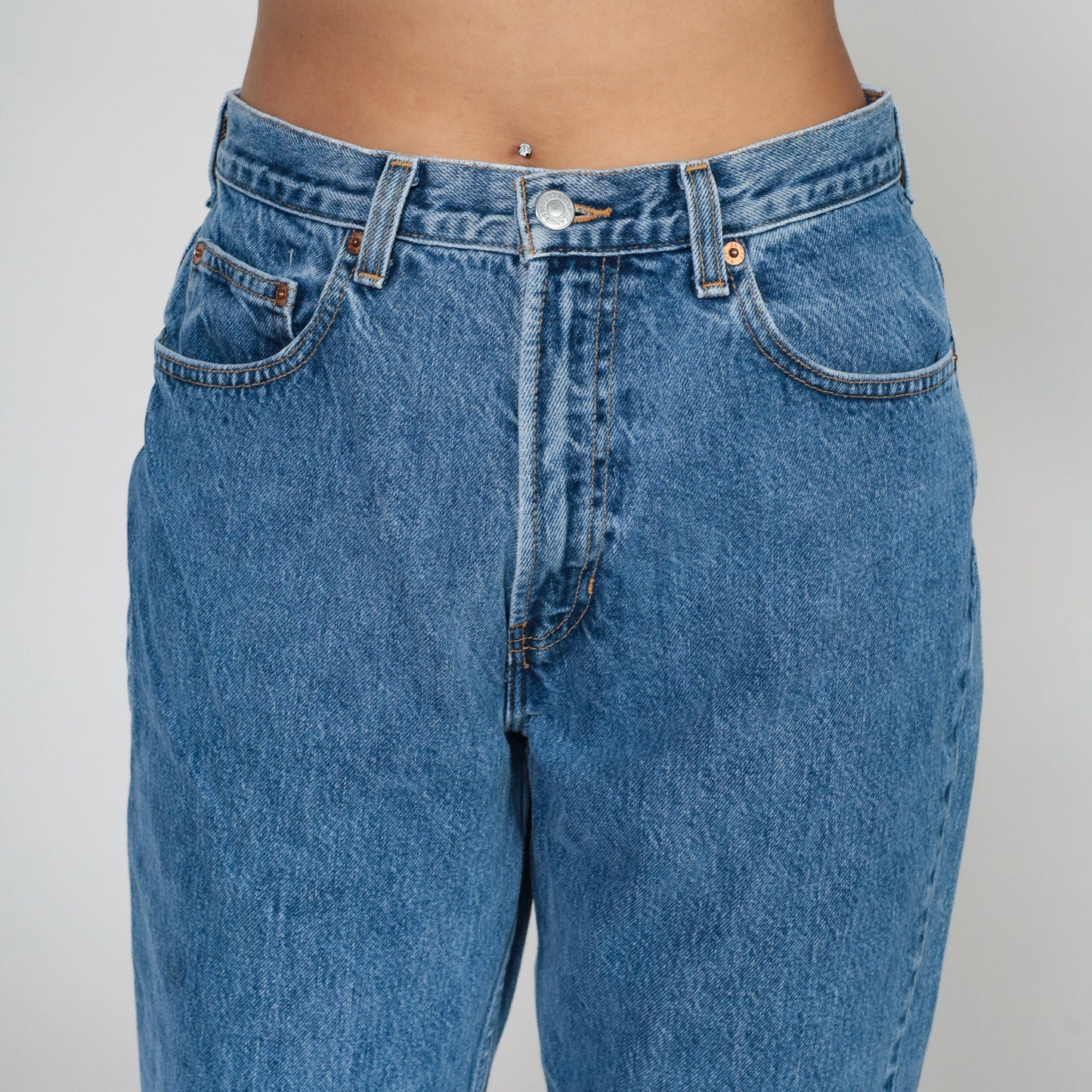 00s Gap High Waisted Mom Jeans Blue Denim Straight Leg Medium M