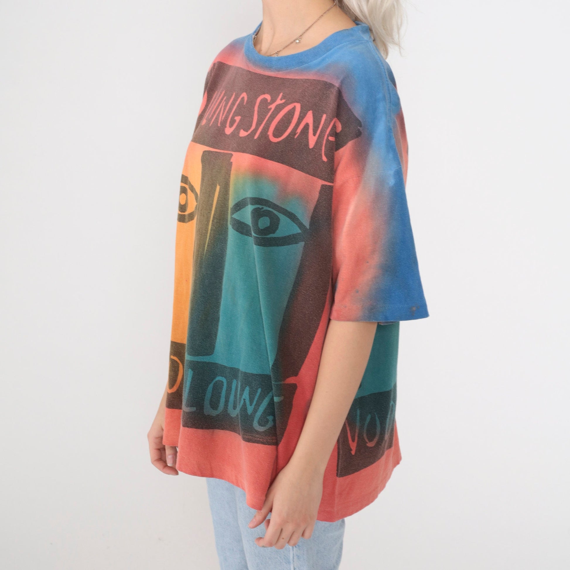 1994 Rolling Stones Voodoo Lounge Tour Tie Dye Band Tee Extra Large XL