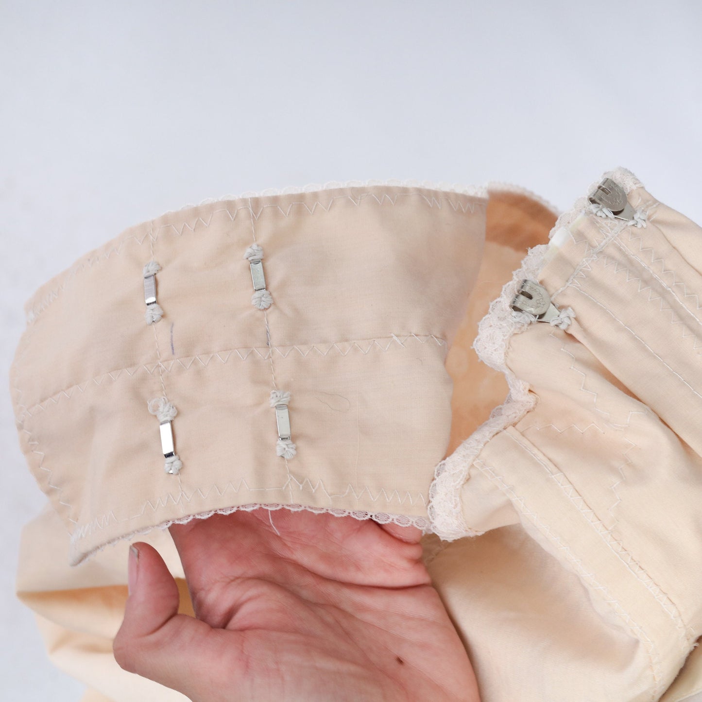 80s Bettys Body Form Shapewear Girdle Bodysuit Beige Lace Large L