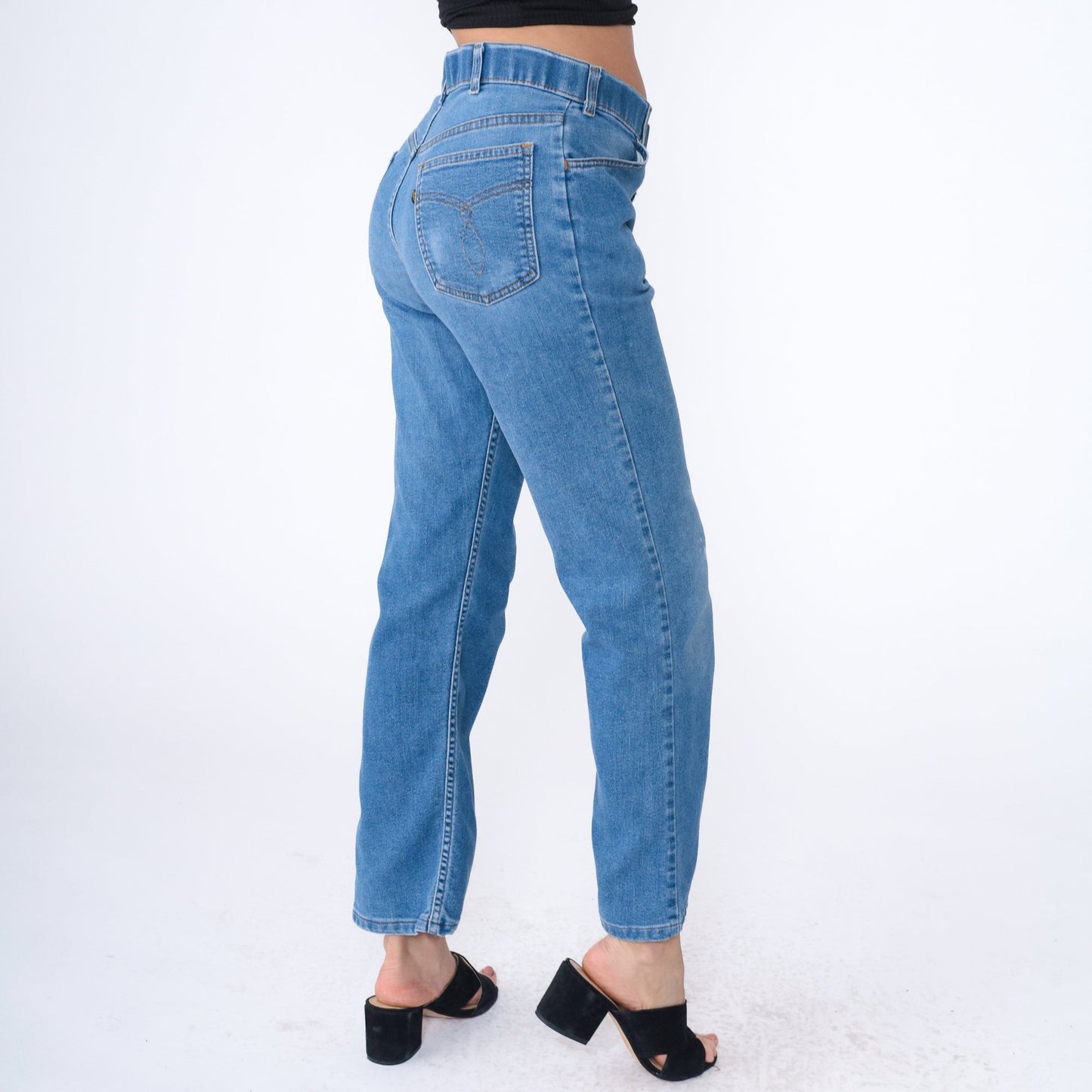 90s Levi's Bootcut Jeans High Rise Faded Blue Denim Men's 33