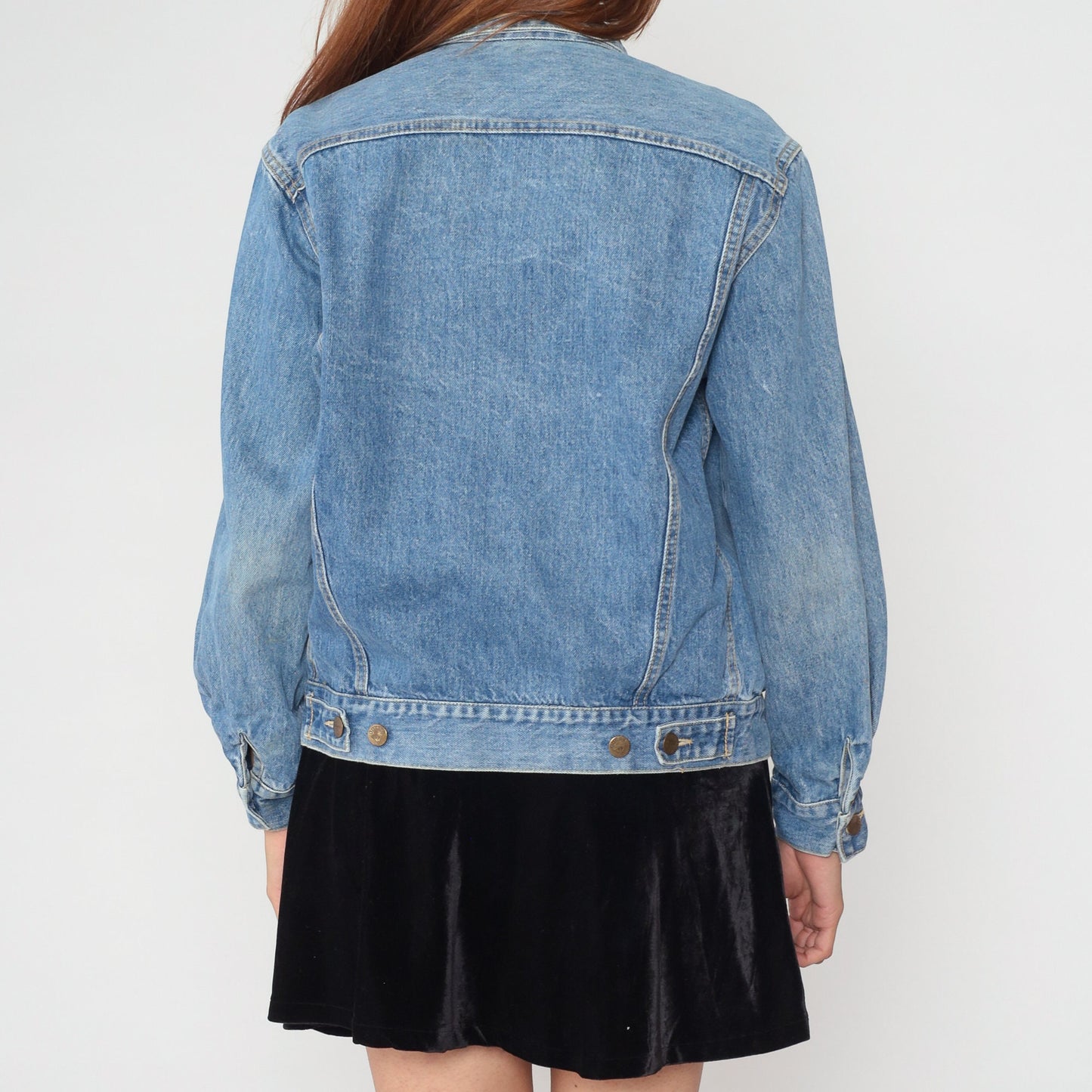 90s Guess Georges Marciano Denim Jacket Blue Button-Up Small S