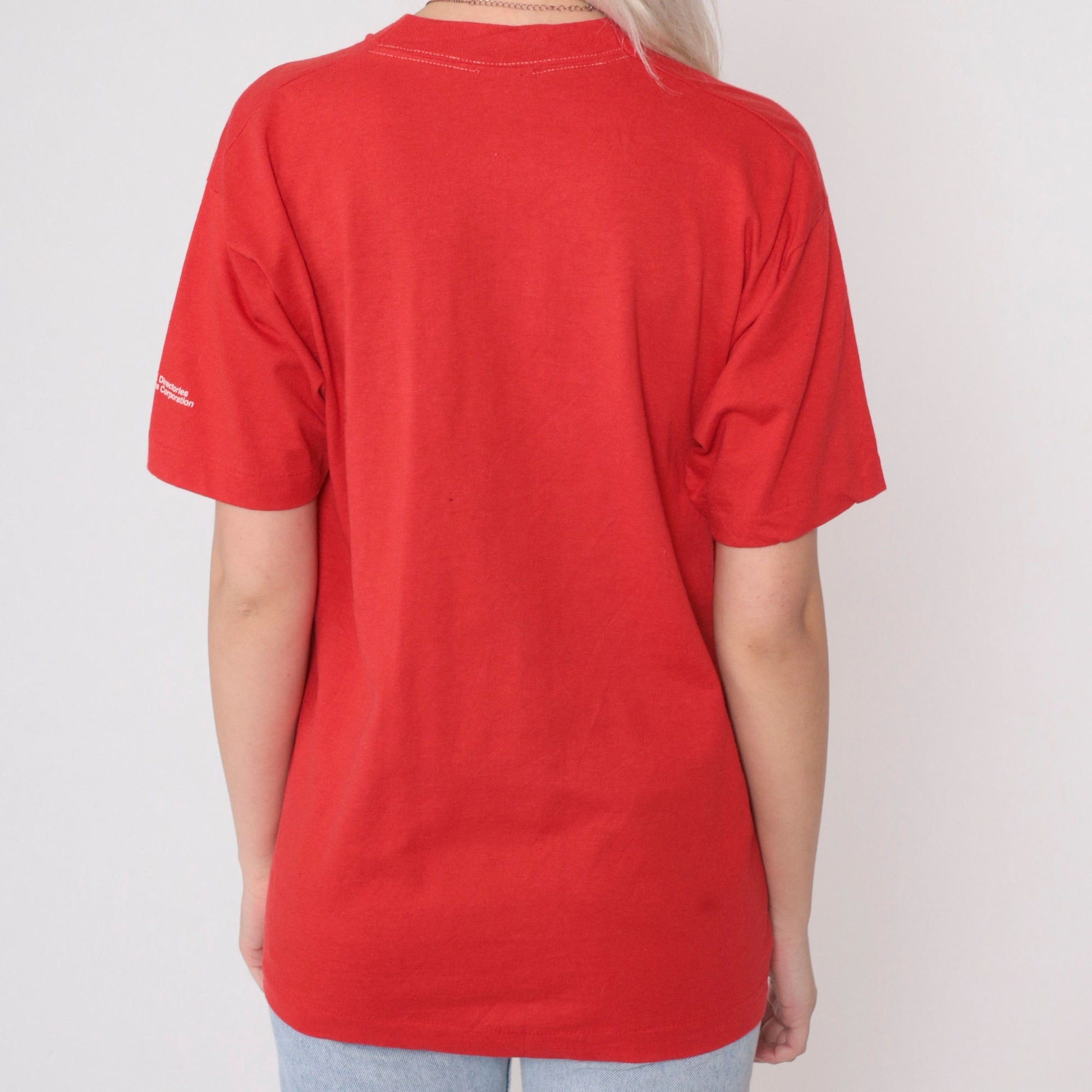 1988 GTE Telephone Company Sea Cruise Graphic T-Shirt Red Medium