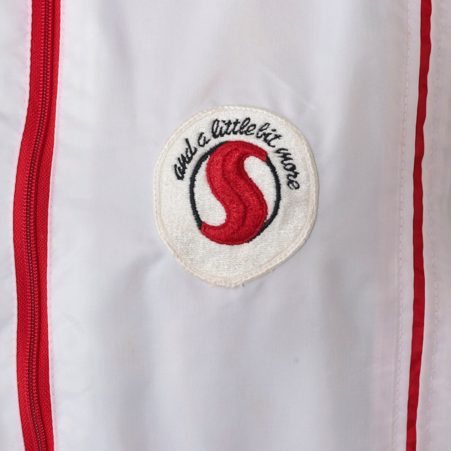 80s SEA President Toni Windbreaker Jacket White Red Striped Extra Large XXL
