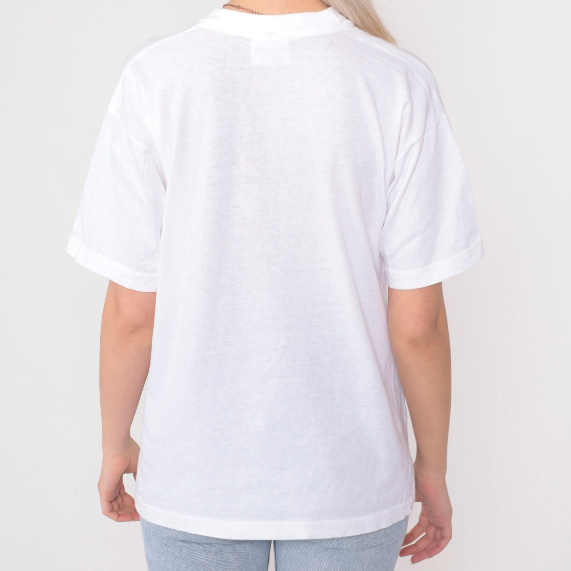 90s St Thomas Virgin Islands No Problem Rasta Graphic Tee White Cotton Medium