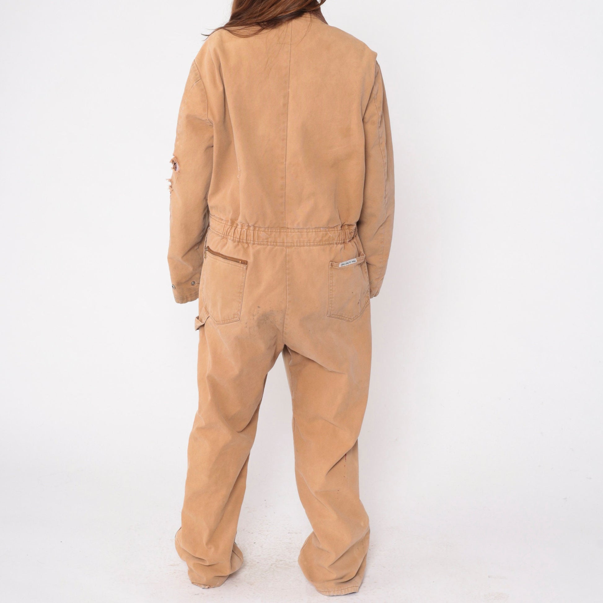 90s Walls Zero Zone Insulated Coveralls Tan Corduroy Workwear Jumpsuit Large