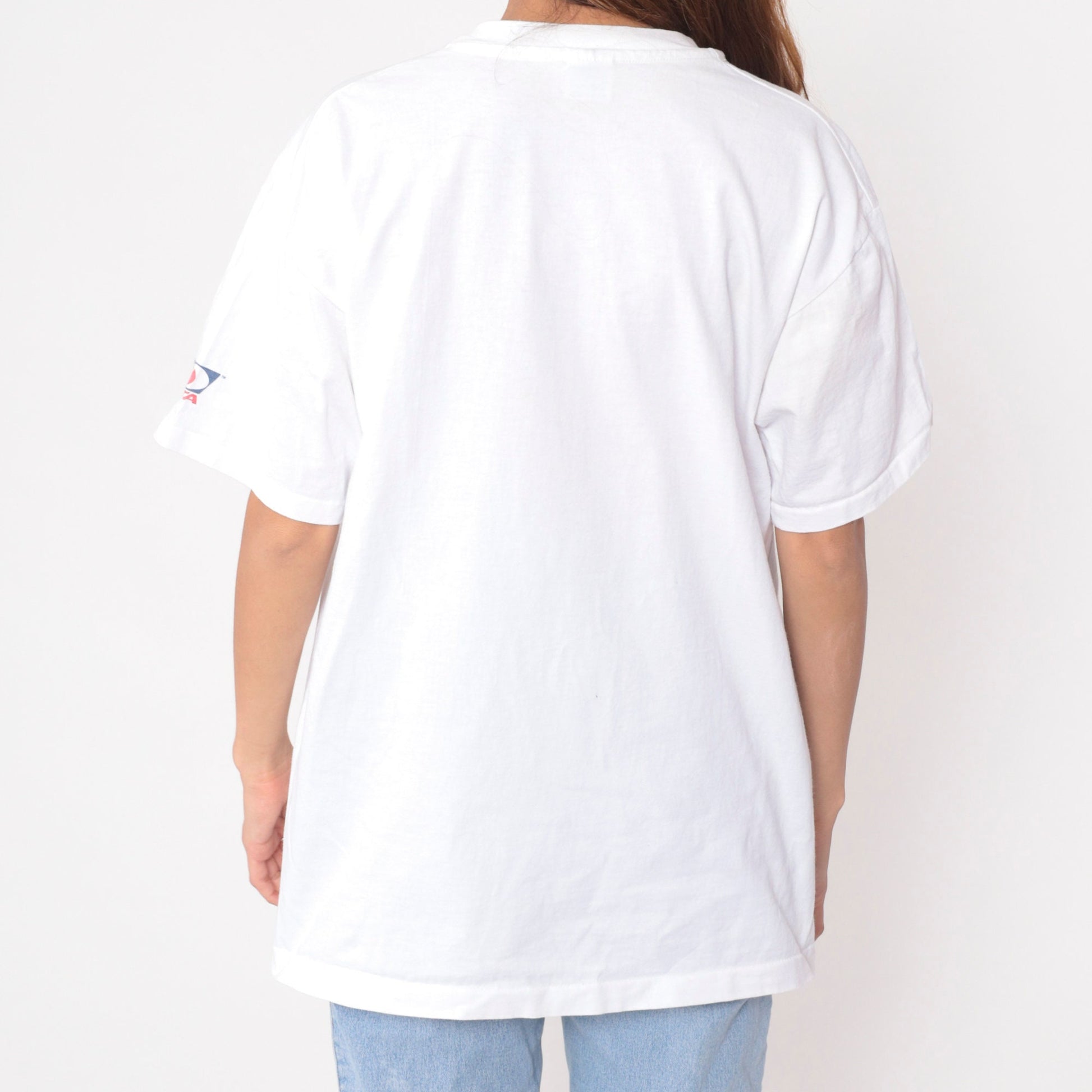 1995 USTA League National Championships Tennis Tee White Cotton Single Stitch Extra Large