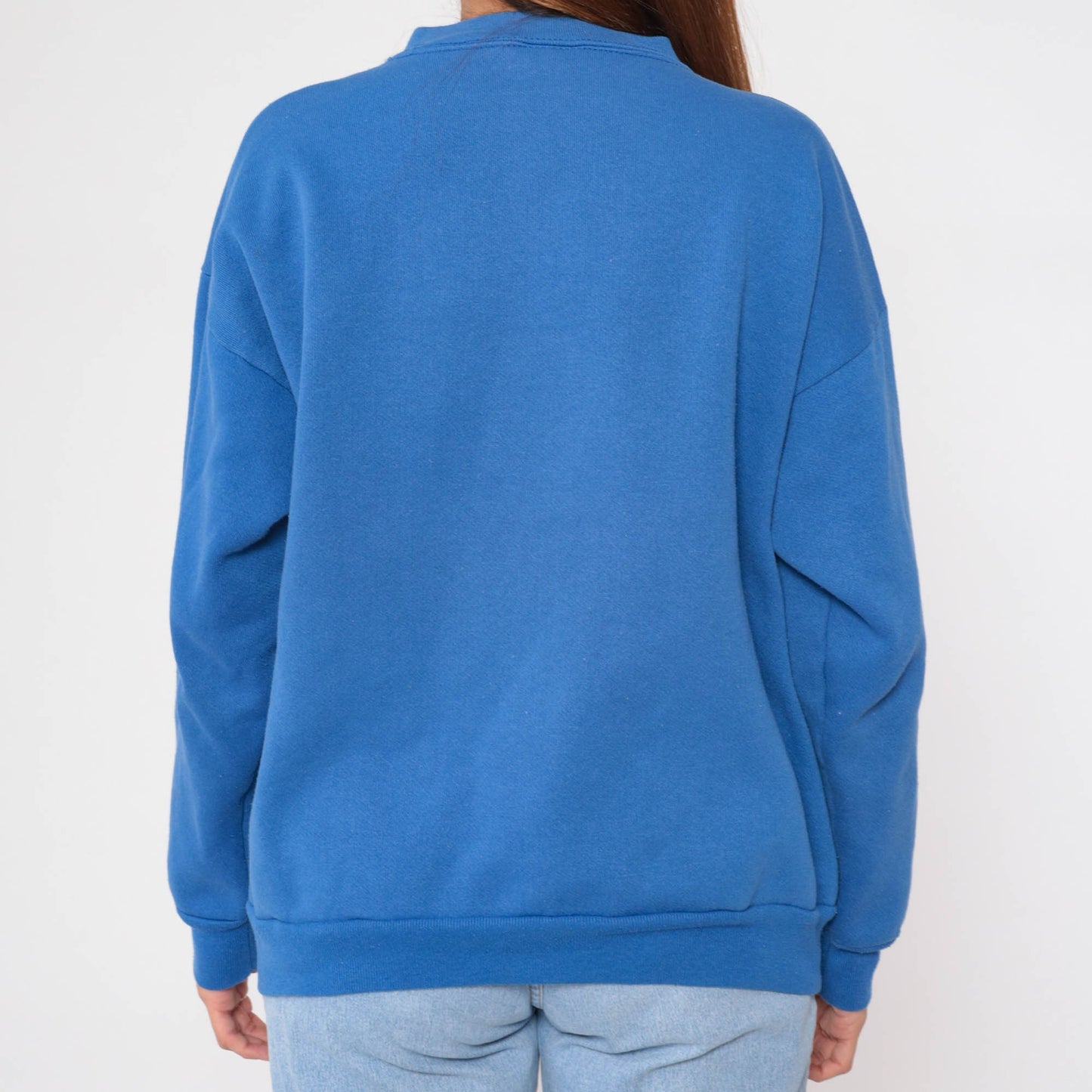 90s Seattle Seahawks NFL Sweatshirt Blue Crewneck Logo 7 Large