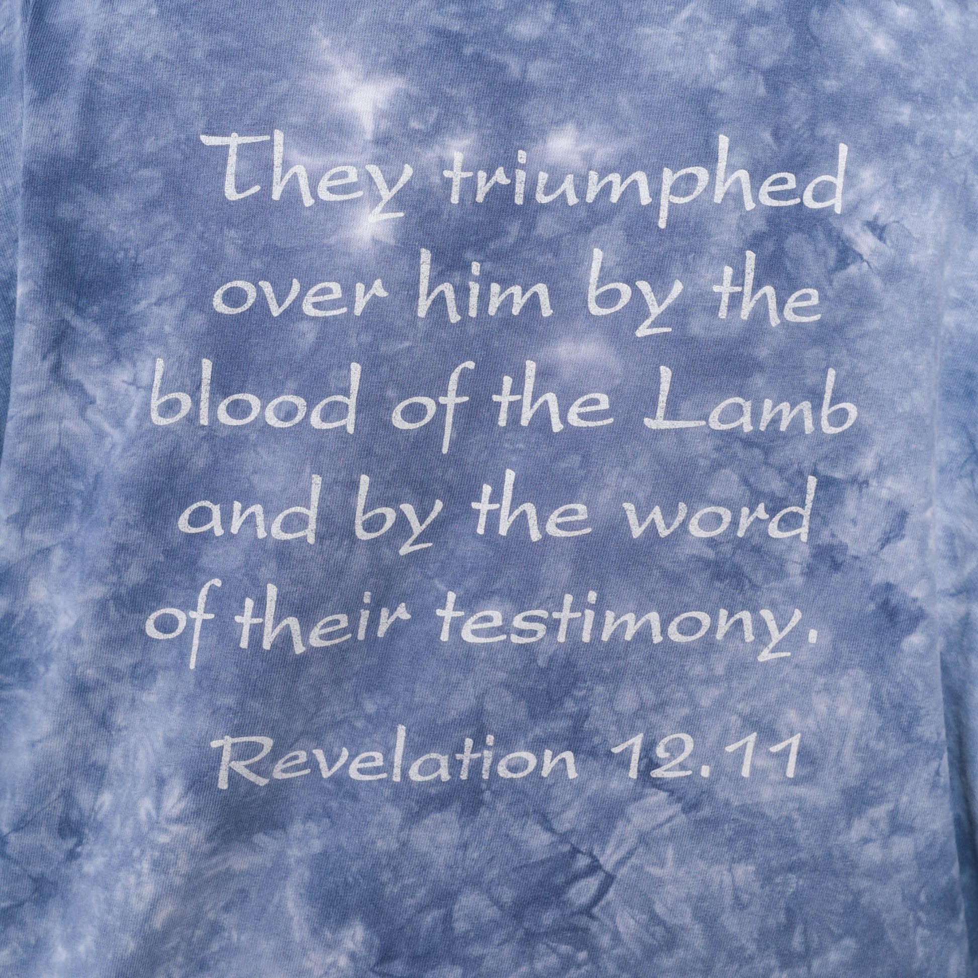 00s Prayer Warriors Tie Dye T Shirt Purple Christian Graphic Gildan Extra Large