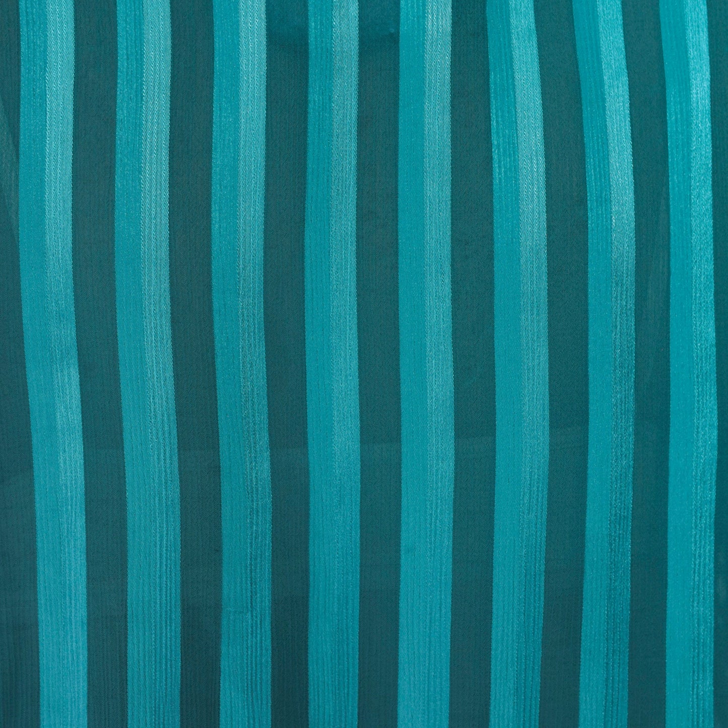 90s Lillian Lawrence Striped Blouse Teal Puff Sleeve Mock Neck Medium M