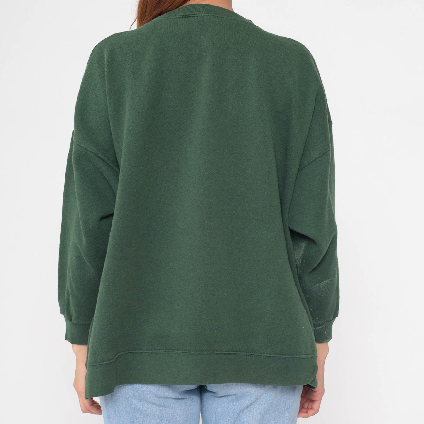 90s Winnie The Pooh Disney Sweatshirt Dark Green Graphic Crewneck Plus Size XXL