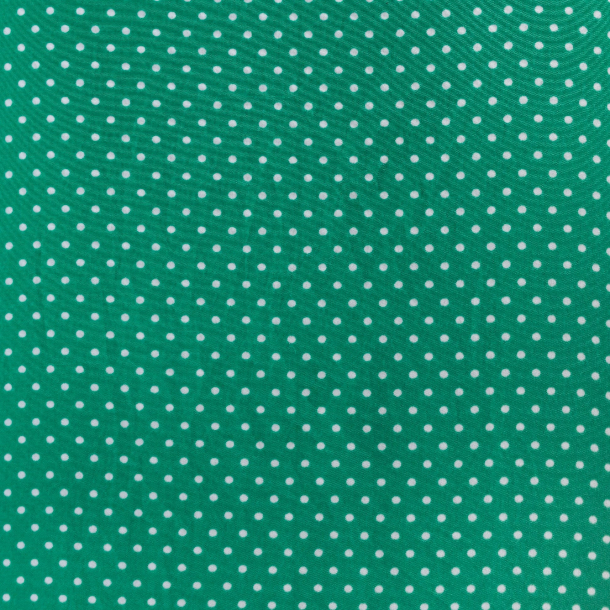 90s Green Polka Dot Blouse V-Neck Pleated Short Sleeve Shirt Large L