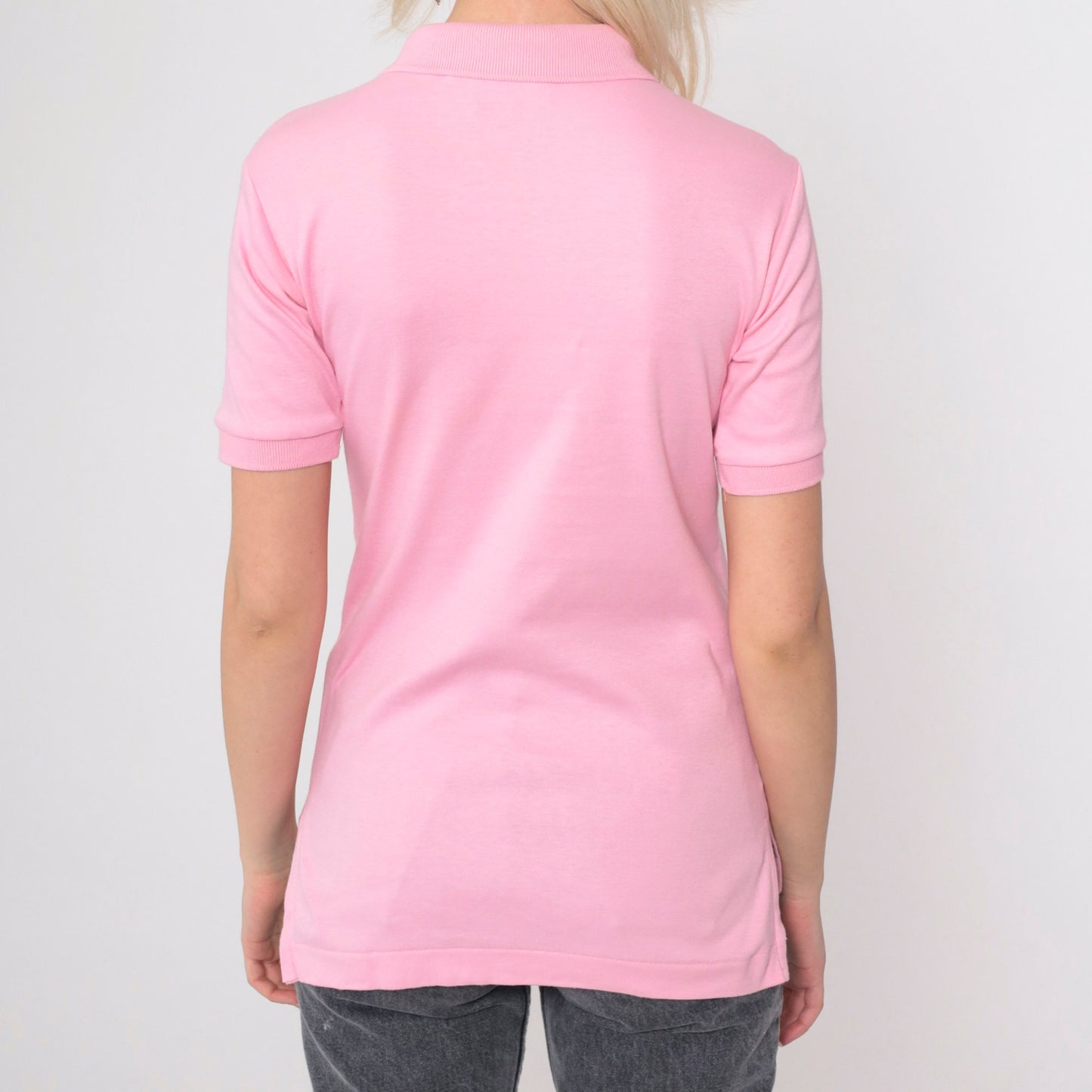 80s King Louie Loon Polo Shirt Lafayette Big Birch Lake Minnesota Baby Pink Extra Small