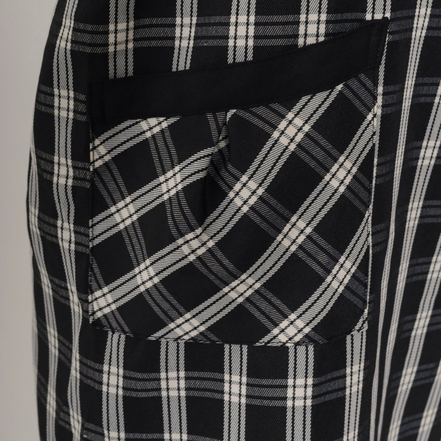 Y2K Santa Barbara Polo Plaid Apron Dress Black White Checkered Mini Open Back Small