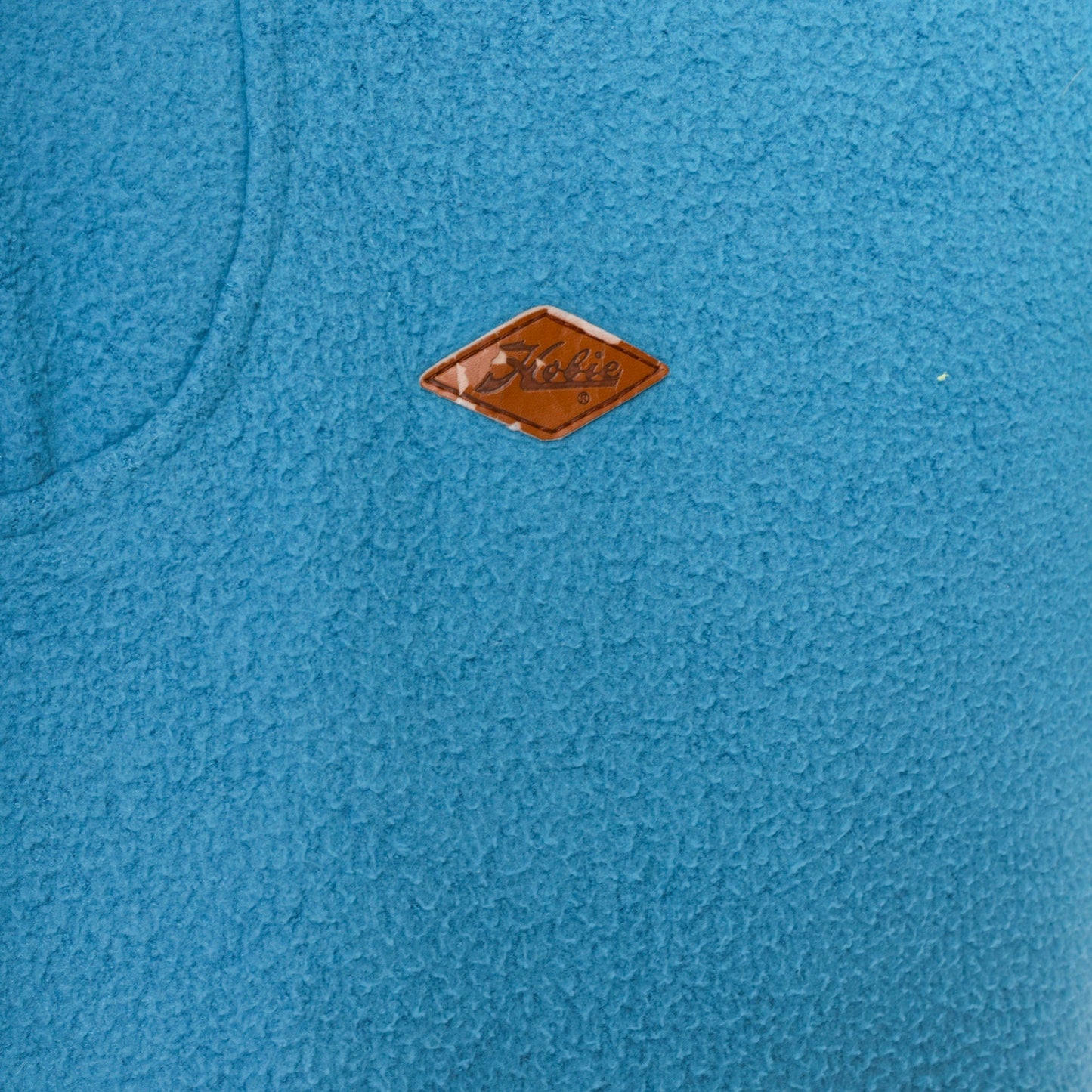 90s Hobie Quarter Zip Fleece Sweatshirt Blue Pullover Men's Medium