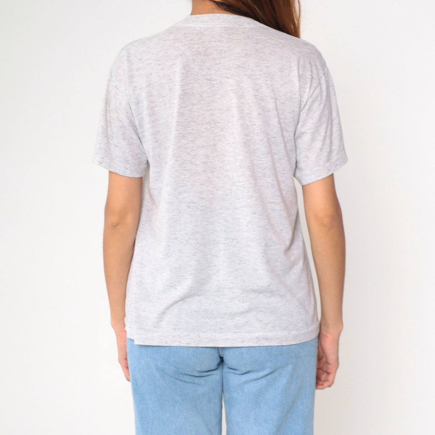 90s Mills Fleet Farm Graphic T-Shirt Heather Grey Single Stitch Medium