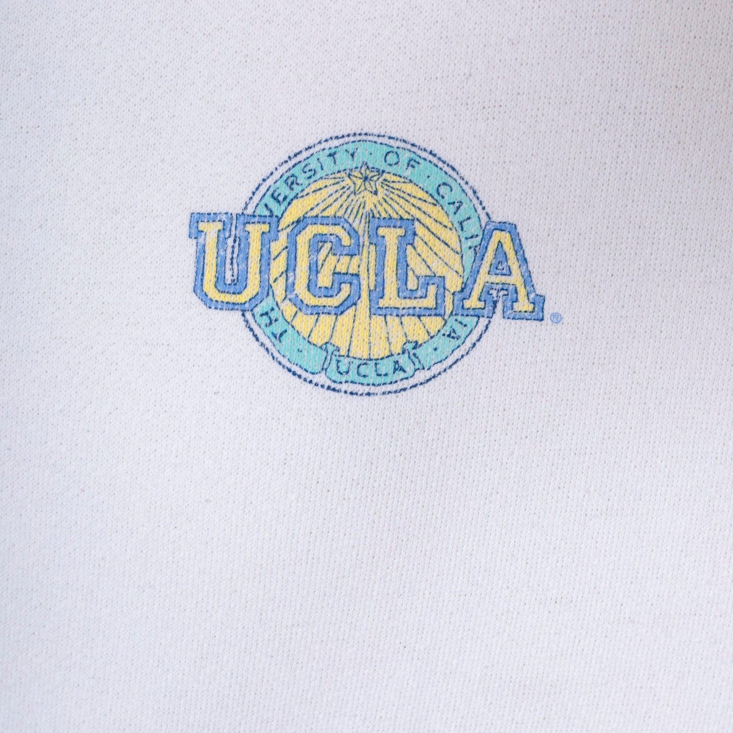 90s UCLA Graphic Sweatshirt White Crewneck College Sweatshirt Extra Large XXL