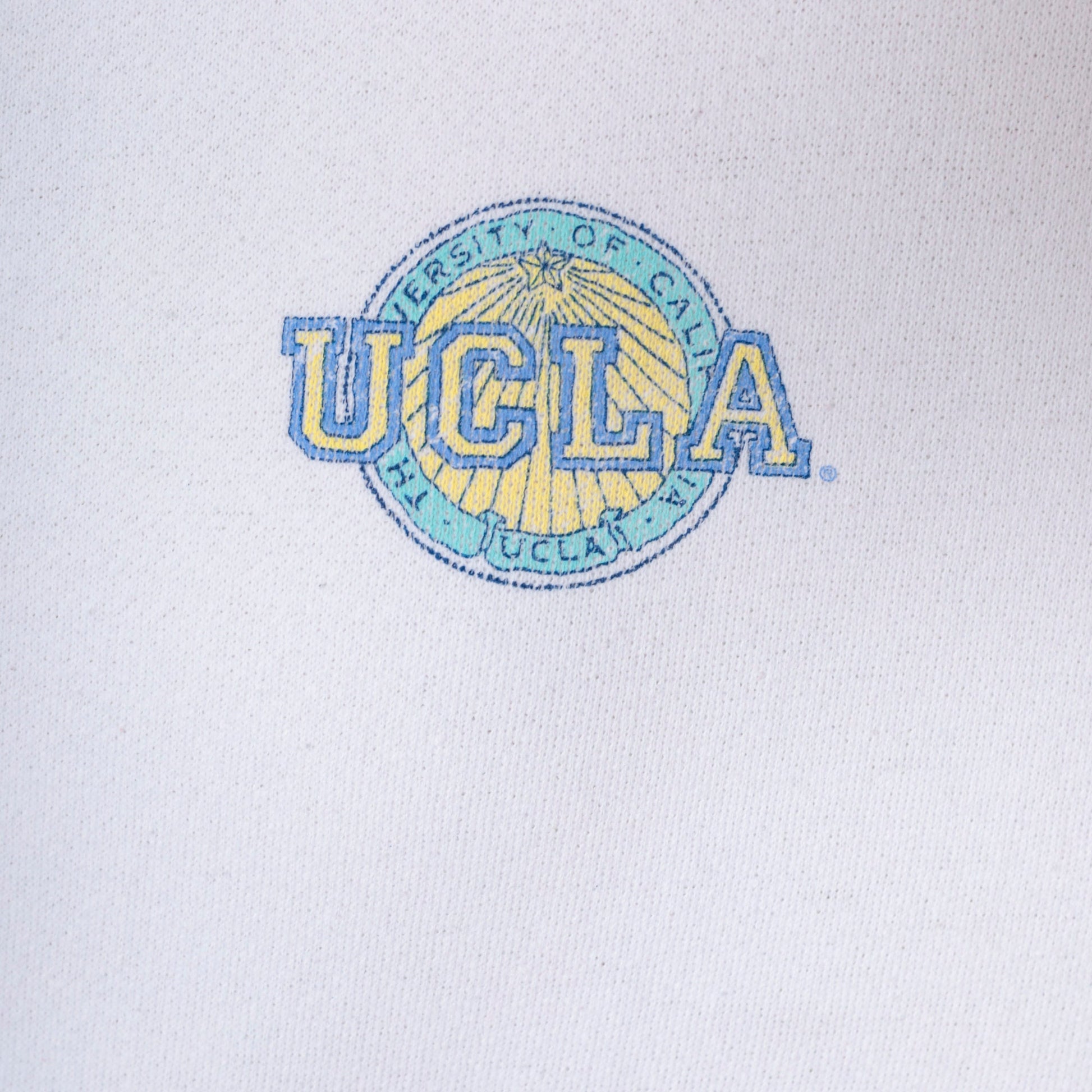 90s UCLA Graphic Sweatshirt White Crewneck College Sweatshirt Extra Large XXL