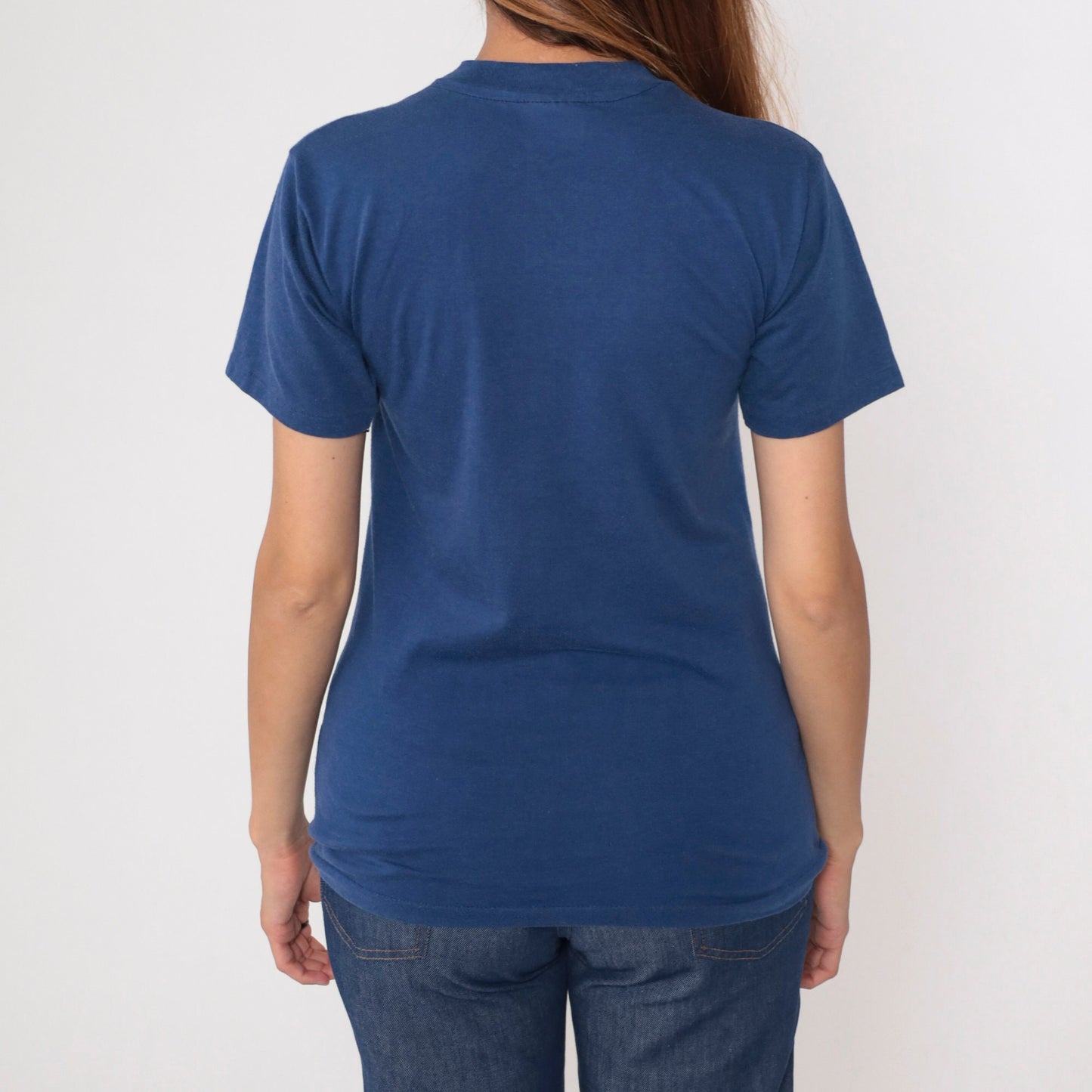 80s Methodist Hospitals of Memphis Graphic T-Shirt Blue Single Stitch Small