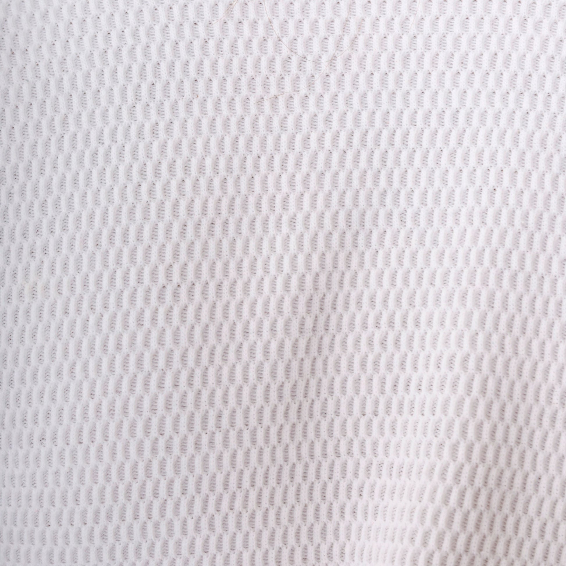 80s White Thermal Waffle Knit Long Sleeve Undershirt Small