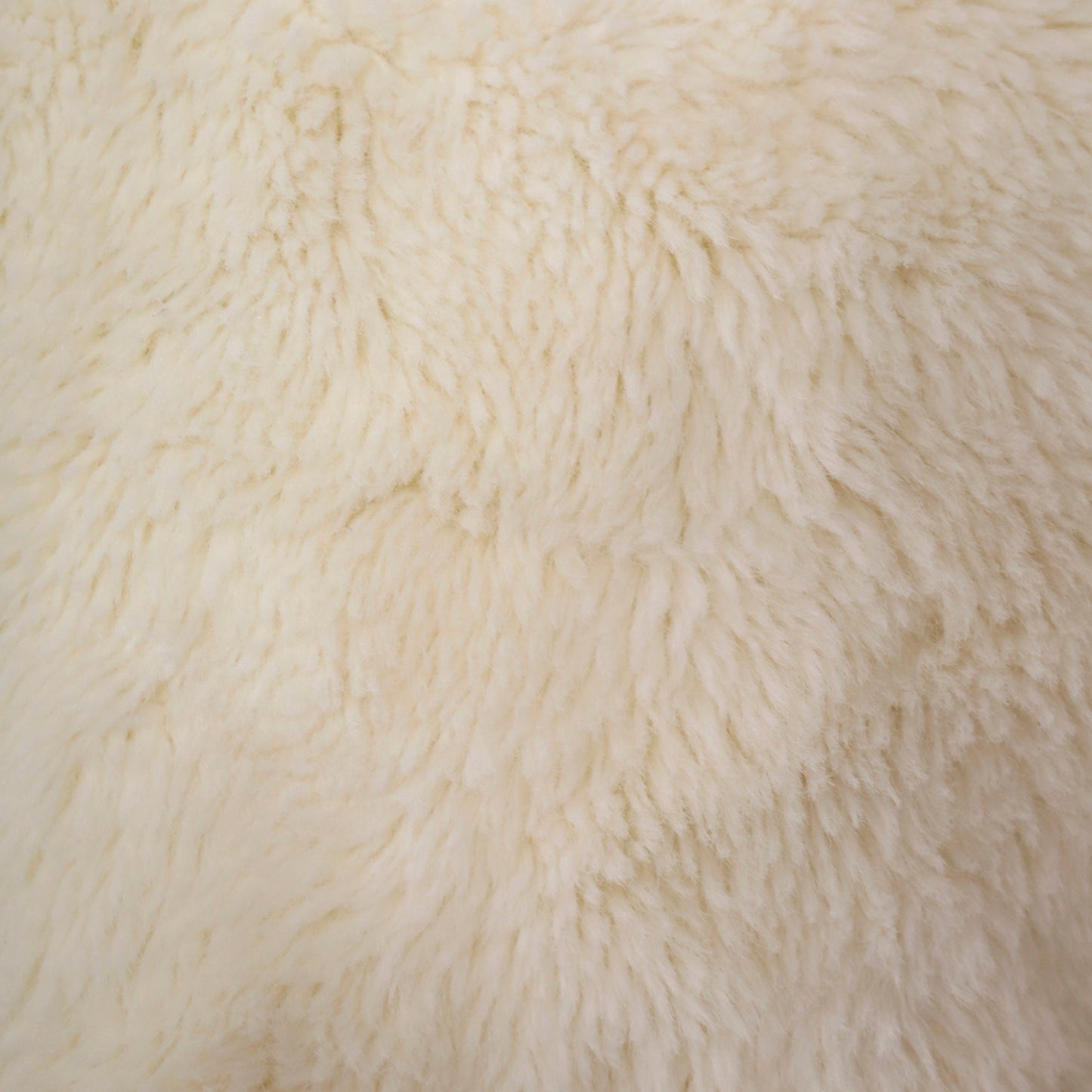 80s Cream Faux Fur Coat Hook Eye Closure Vintage Small S