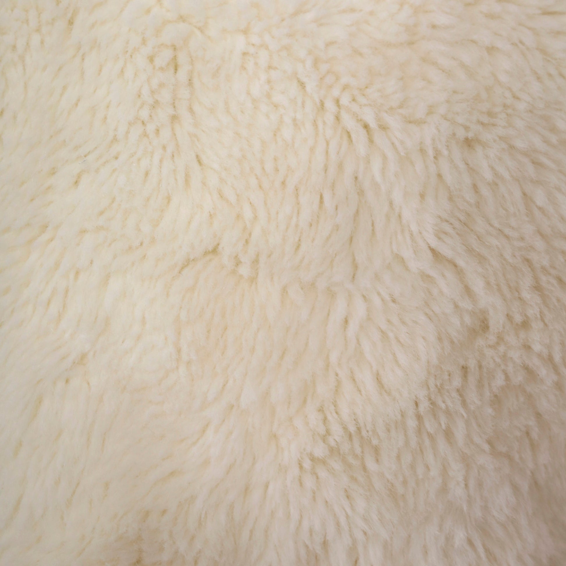80s Cream Faux Fur Coat Hook Eye Closure Vintage Small S