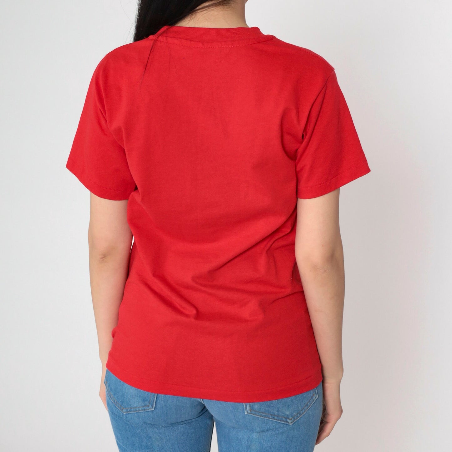 1994 Reno Rodeo Glitter Graphic T-Shirt Red Single Stitch Western Small