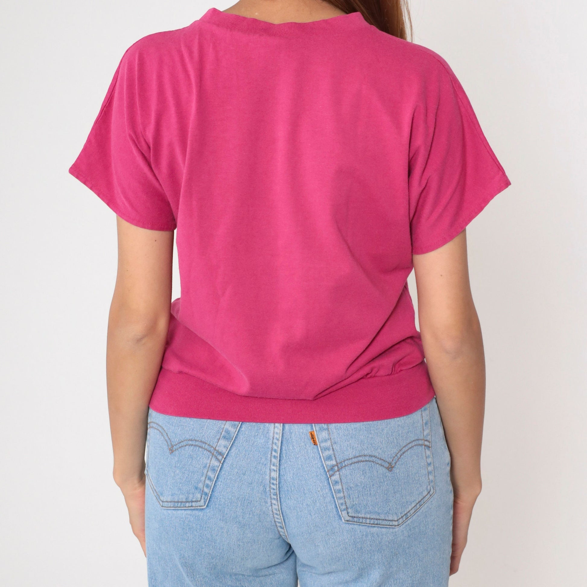 80s Minnesota Collegiate Pacific Graphic T-Shirt Hot Pink Small