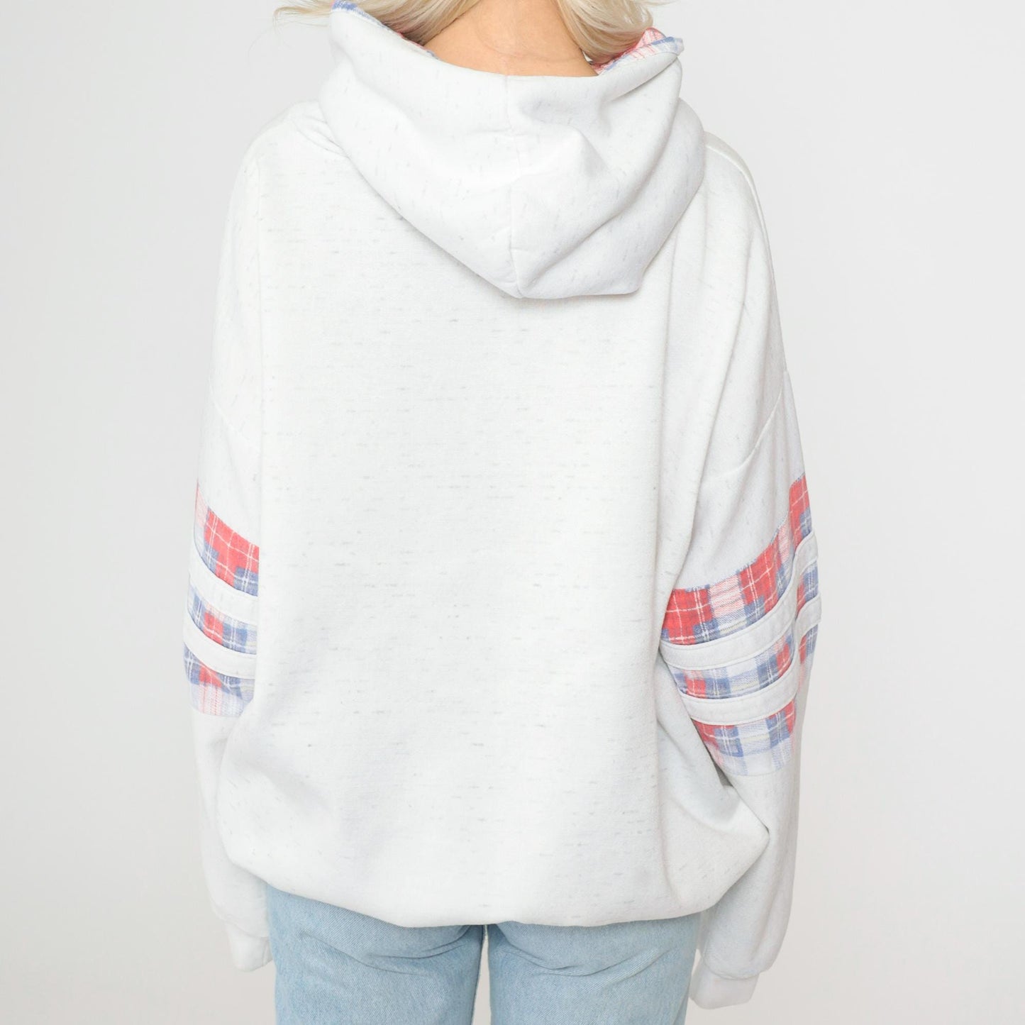 90s San Francisco Chinatown Golden Gate Bridge Hoodie Heather White Extra Large