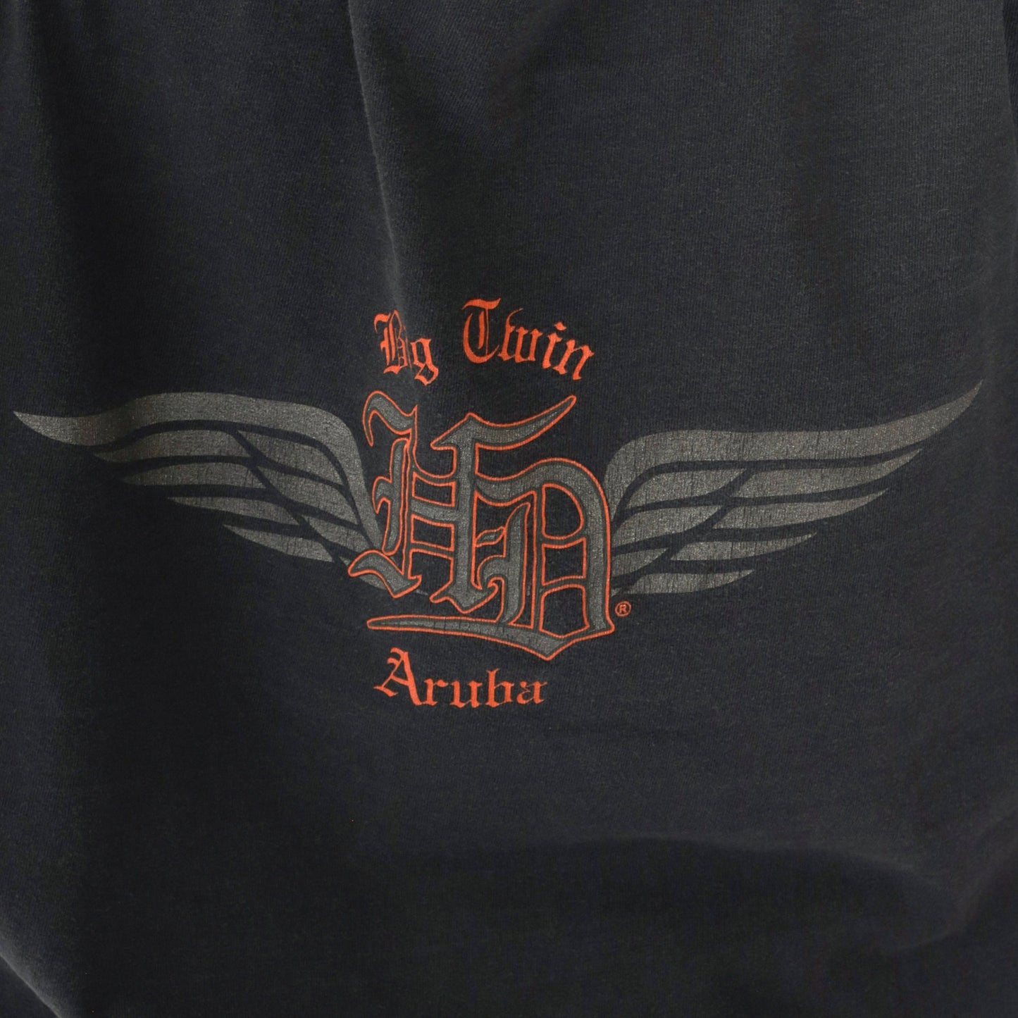 2002 Harley-Davidson Big Twin Aruba Graphic T-Shirt Black Y2K Extra Large XL