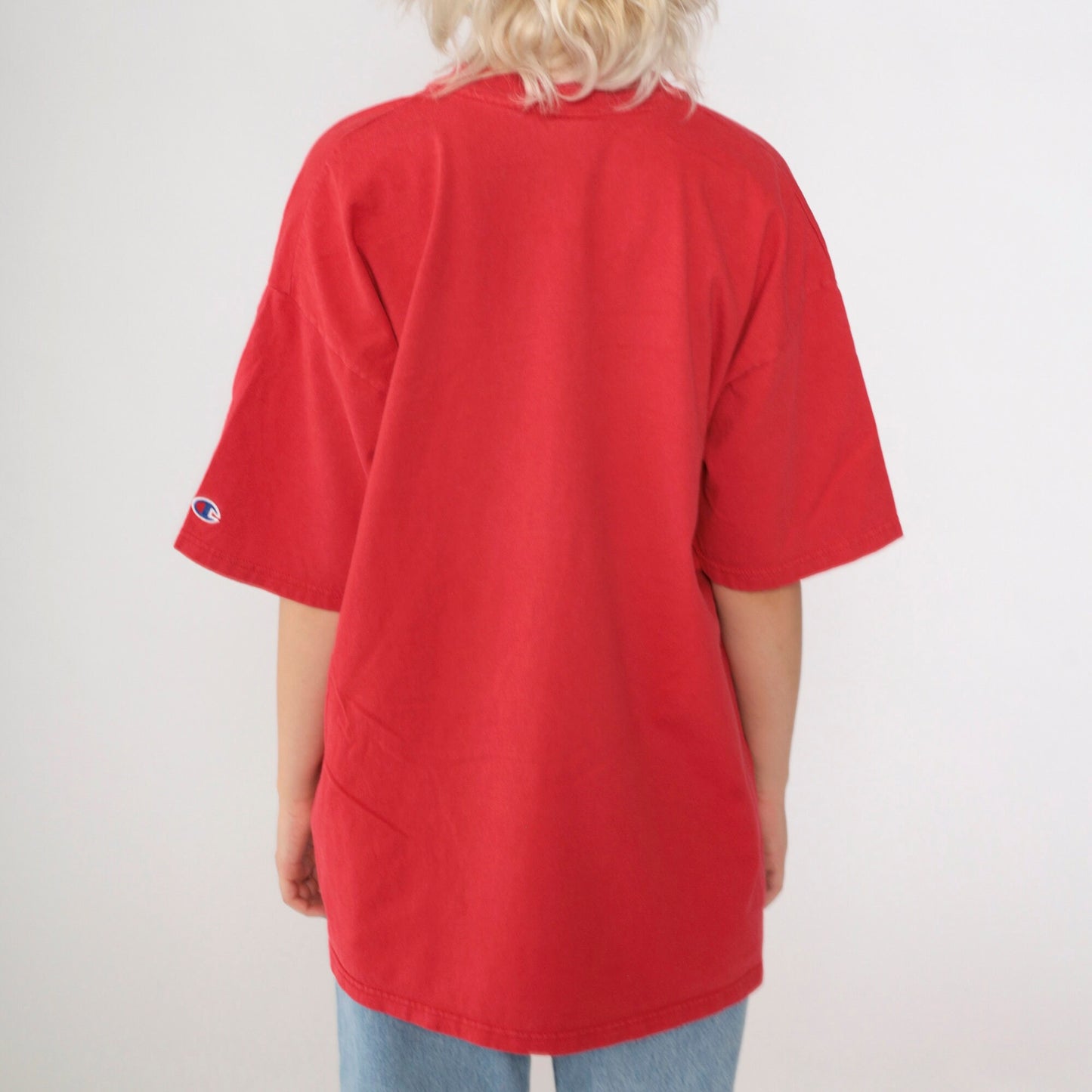 90s Champion Wisconsin Badgers Graphic T-Shirt Red Cotton Extra Large