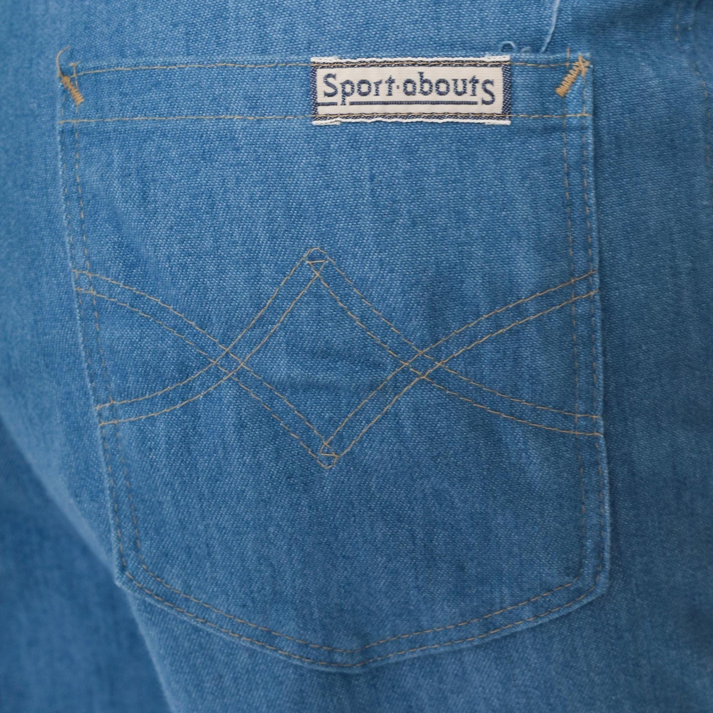 80s Sport Abouts High Waist Straight Leg Cropped Jeans Blue Denim 34x26